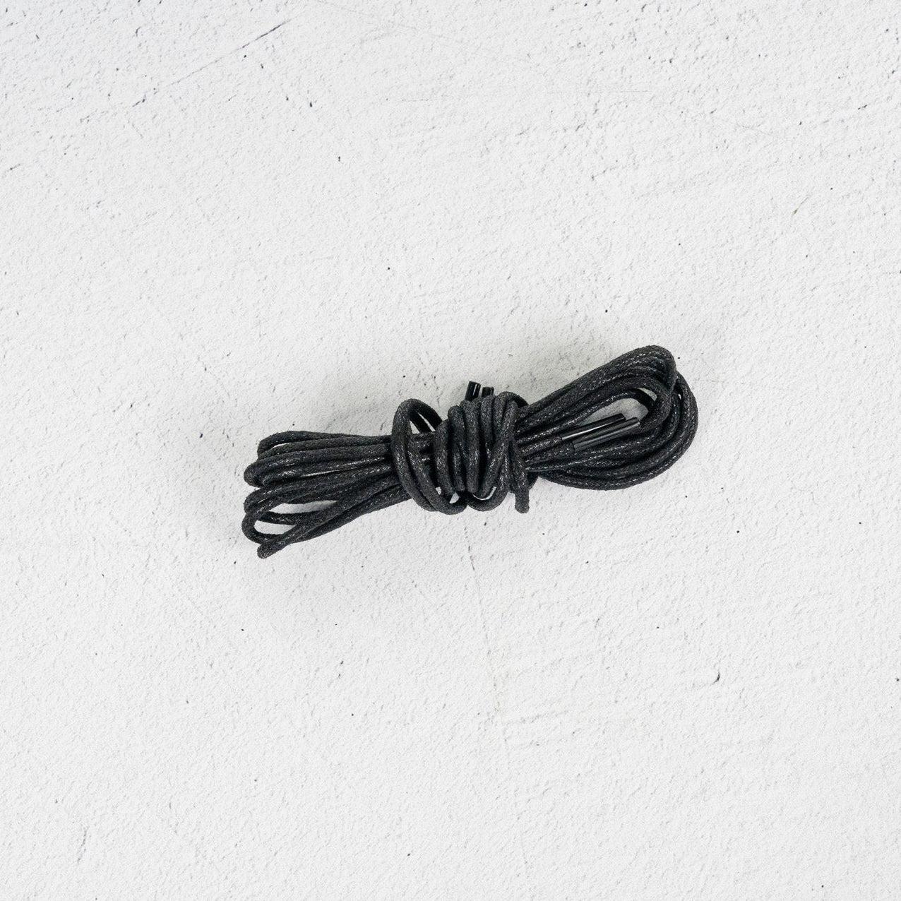 Waxed Cotton Laces - Black