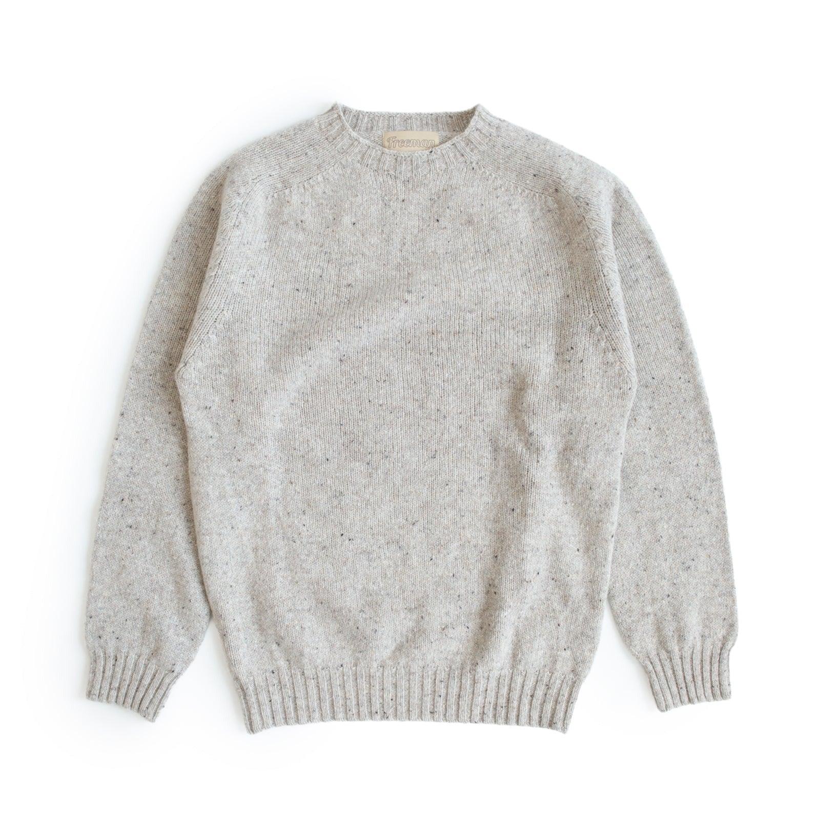 Tweed Wool Sweater - Oat