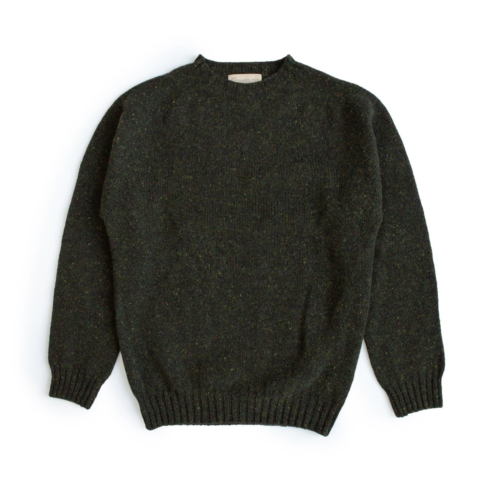 Tweed Wool Sweater - Spruce