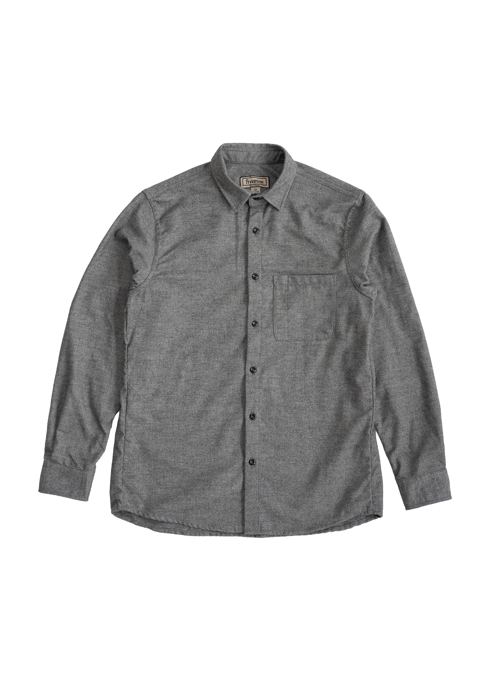 Weathervane Flannel – Black Melange