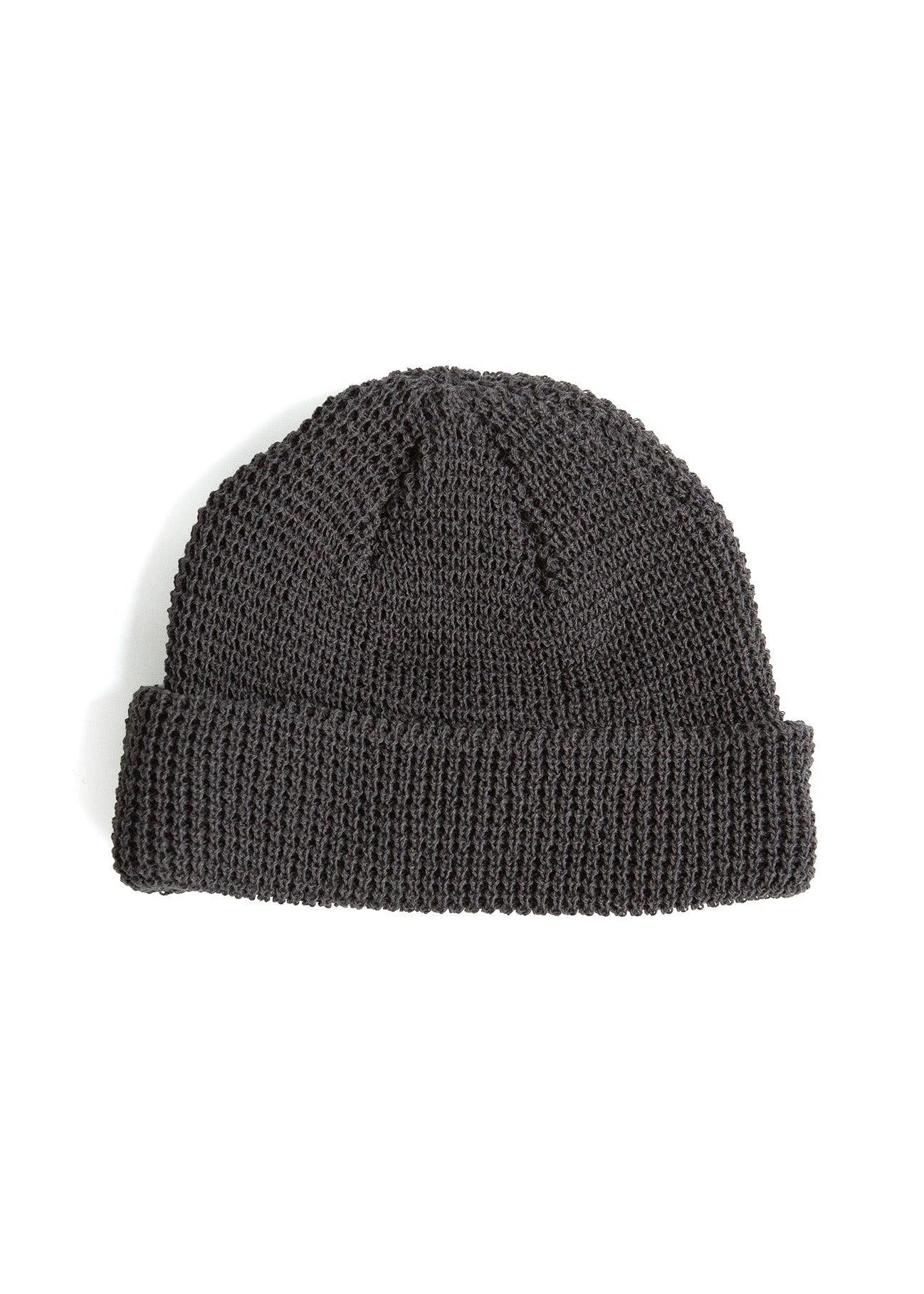 Waffle Watch Cap - Charcoal