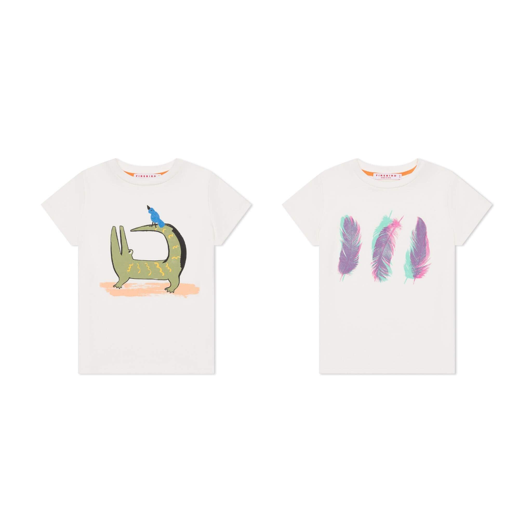Graphic Tee 2-Pack Bundle (White)