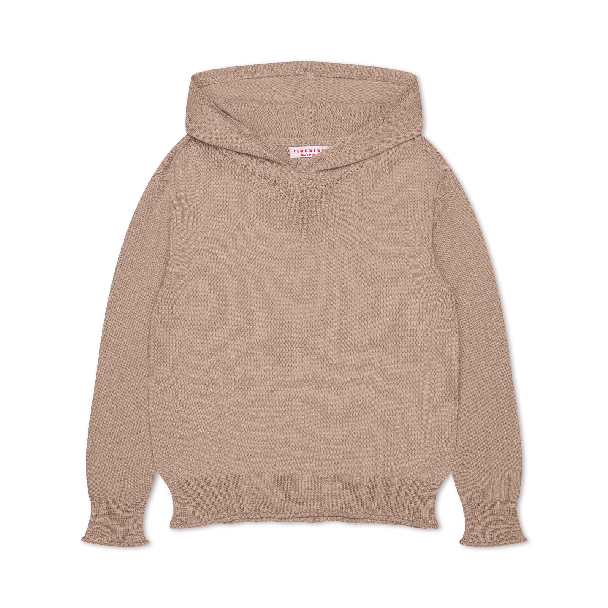 Cashmere Blend Hoodie (Beige/Gray)