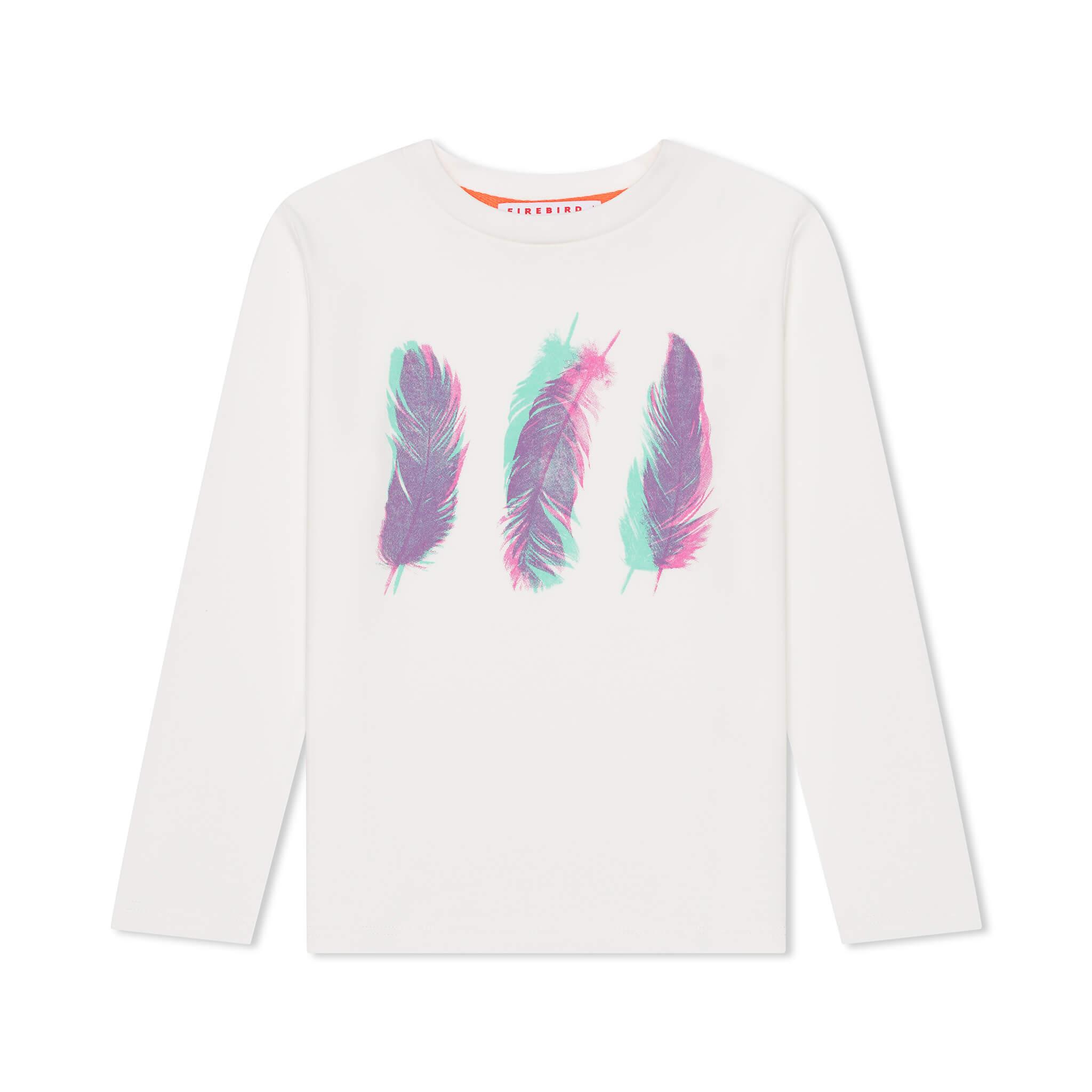 Long Sleeve Graphic Tee (White)