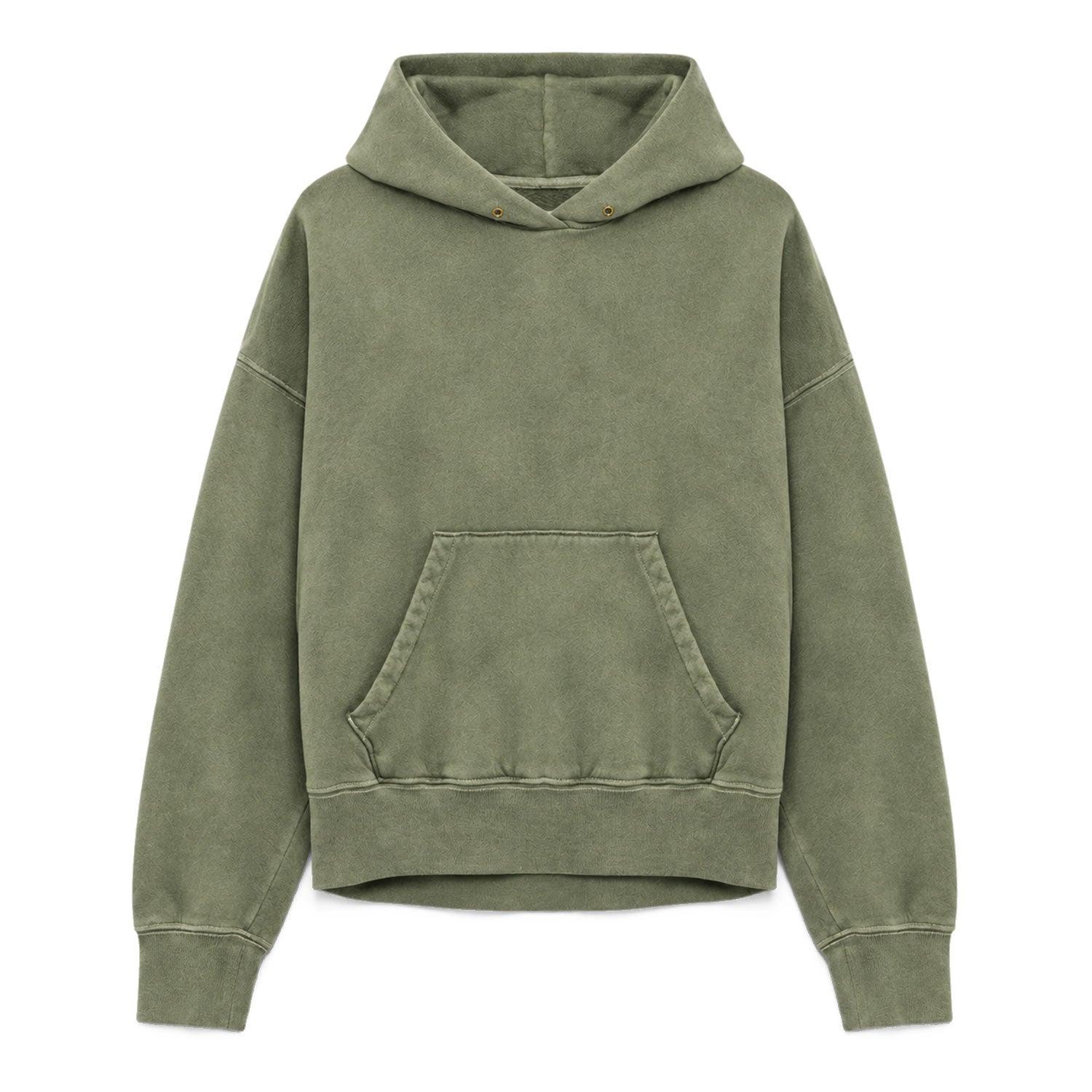 French Terry Dart Hoodie (Vintage OD Green)