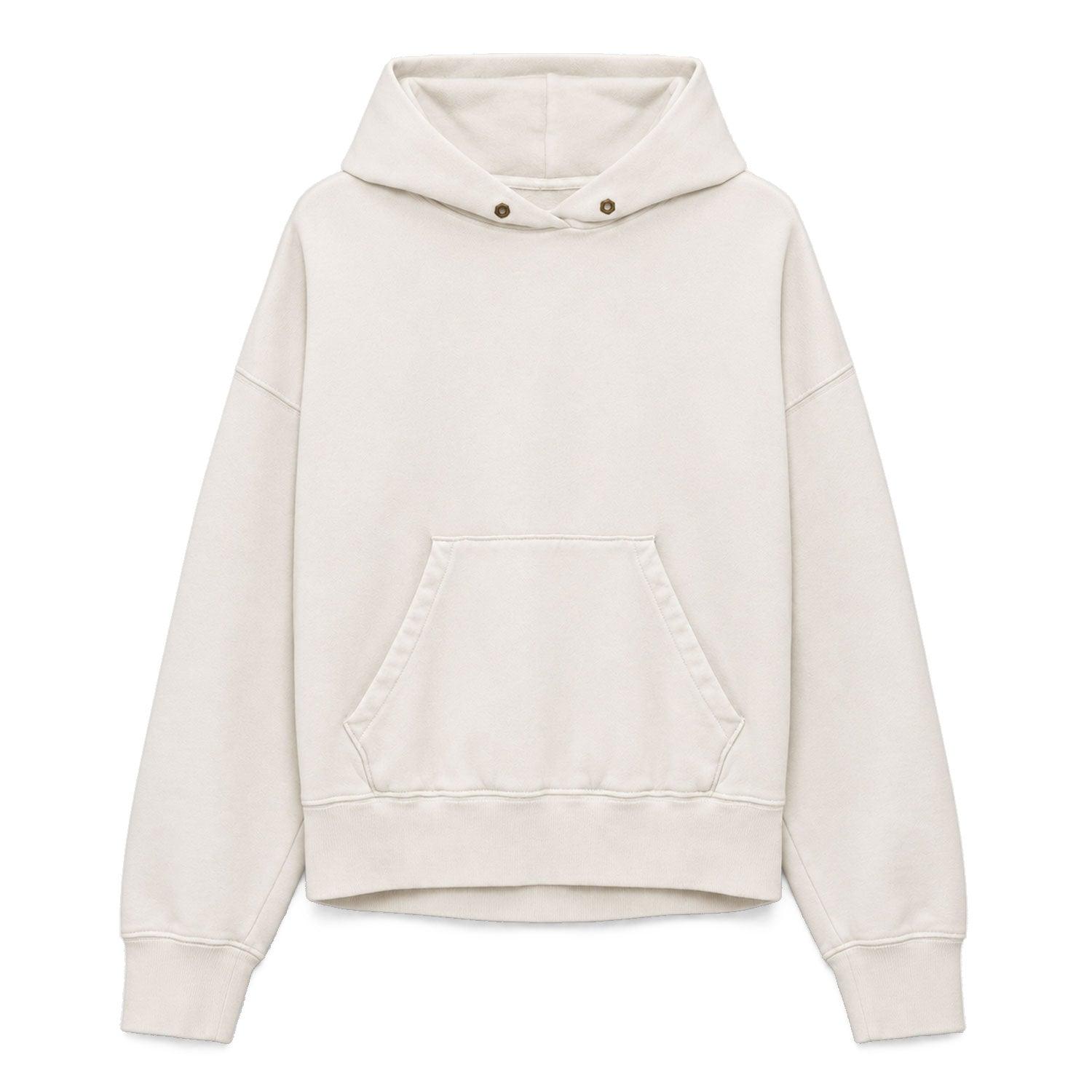 French Terry Dart Hoodie (Rinsed Ivory)