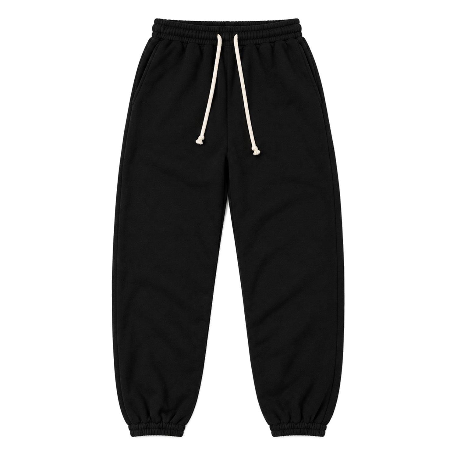 French Terry Sweatpants (Rinsed Black)