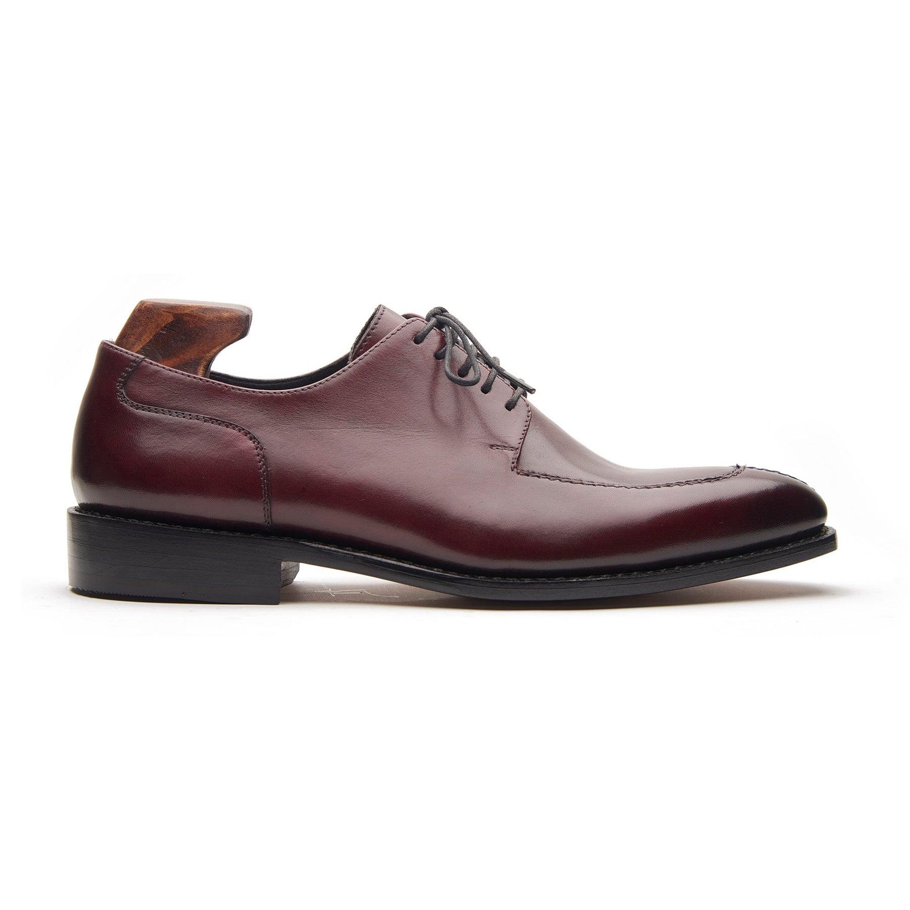 Ingrid, Split Toe Blucher Derby - Bordeaux | Hand Welted Classics Collection