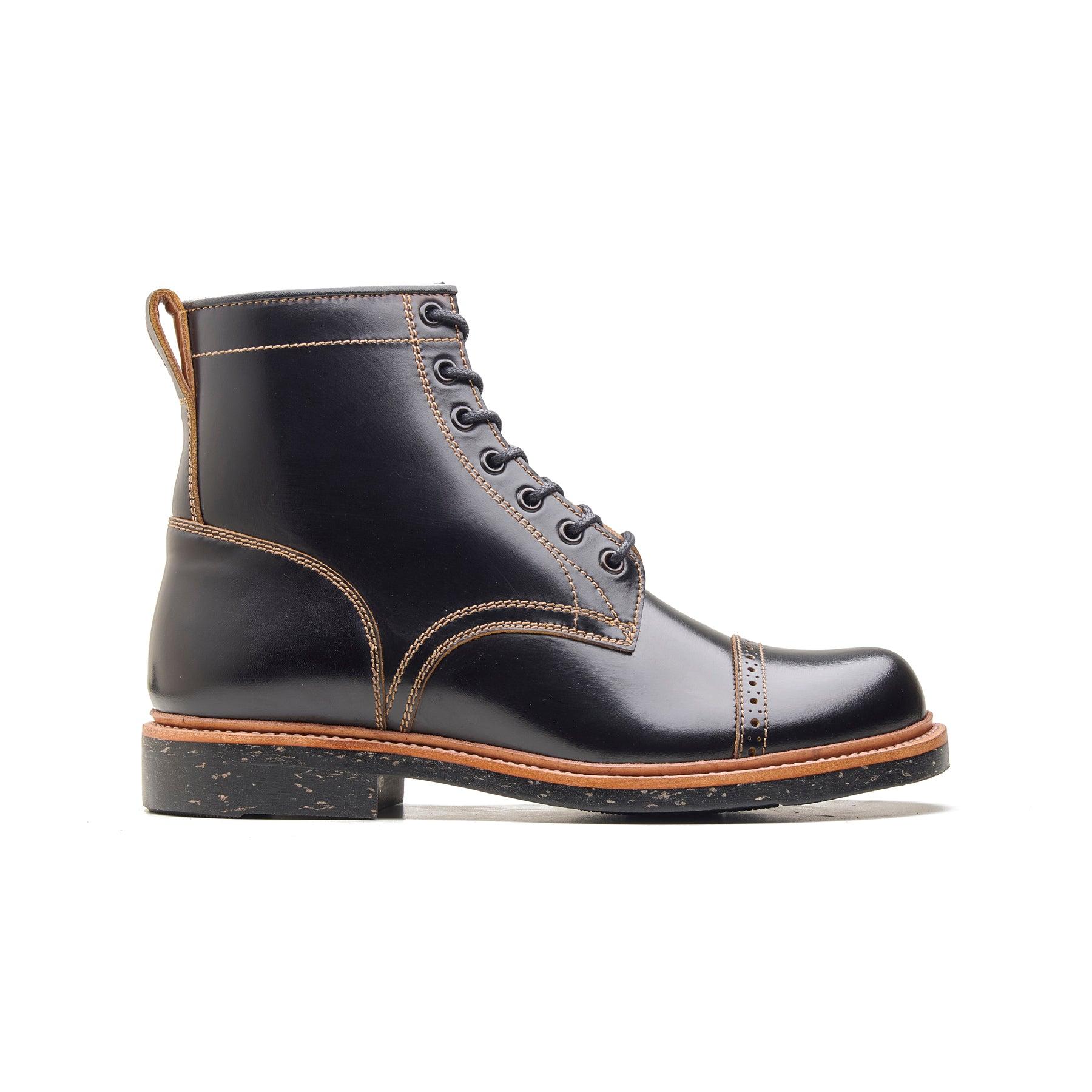 Edward, Captoe Boot - Black Teacore | BLKBRD4.0