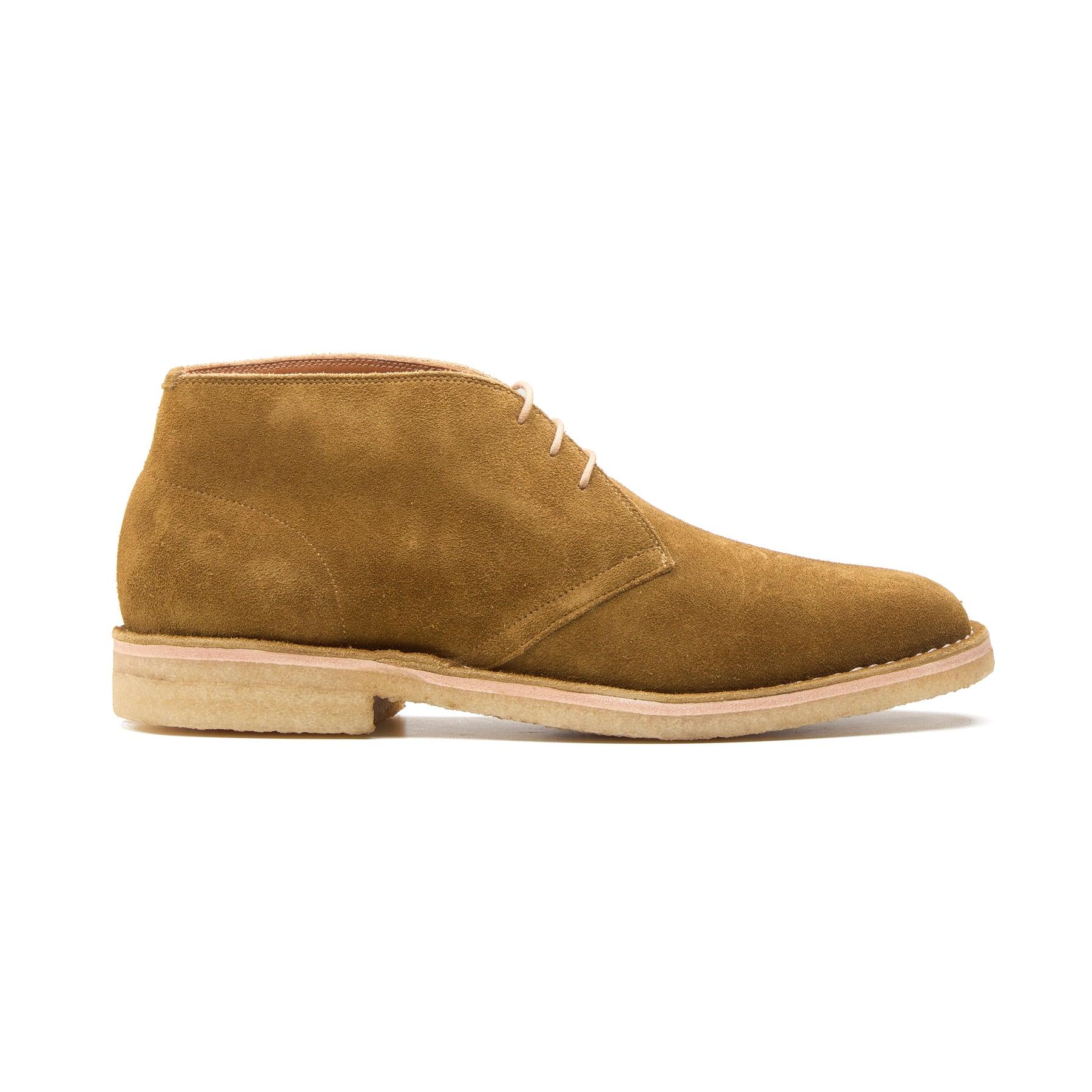 Kingston, Desert Boot - Caper Green Kudu Reverse Suede | BLKBRD4.0
