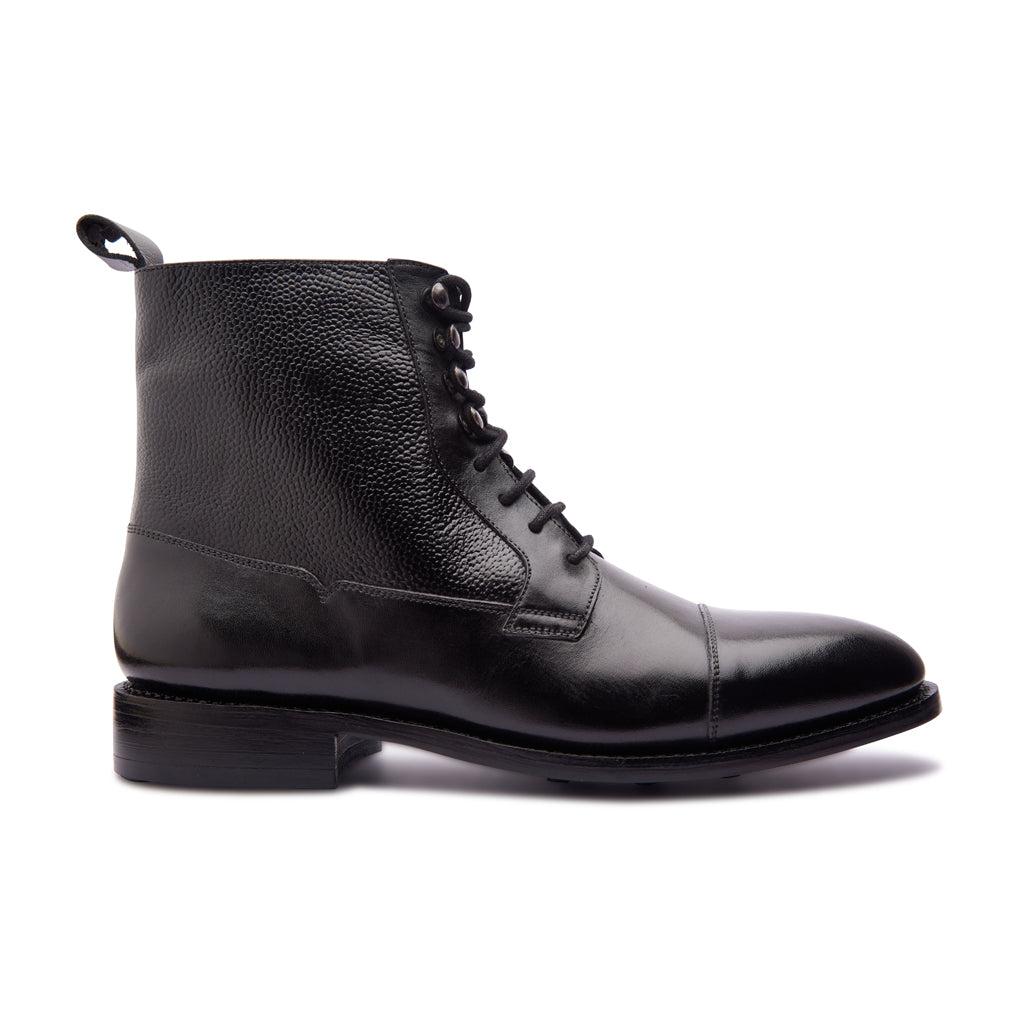 FULBERT, CAPTOE DERBY BOOT - BLACK | HAND WELTED CLASSICS COLLECTION