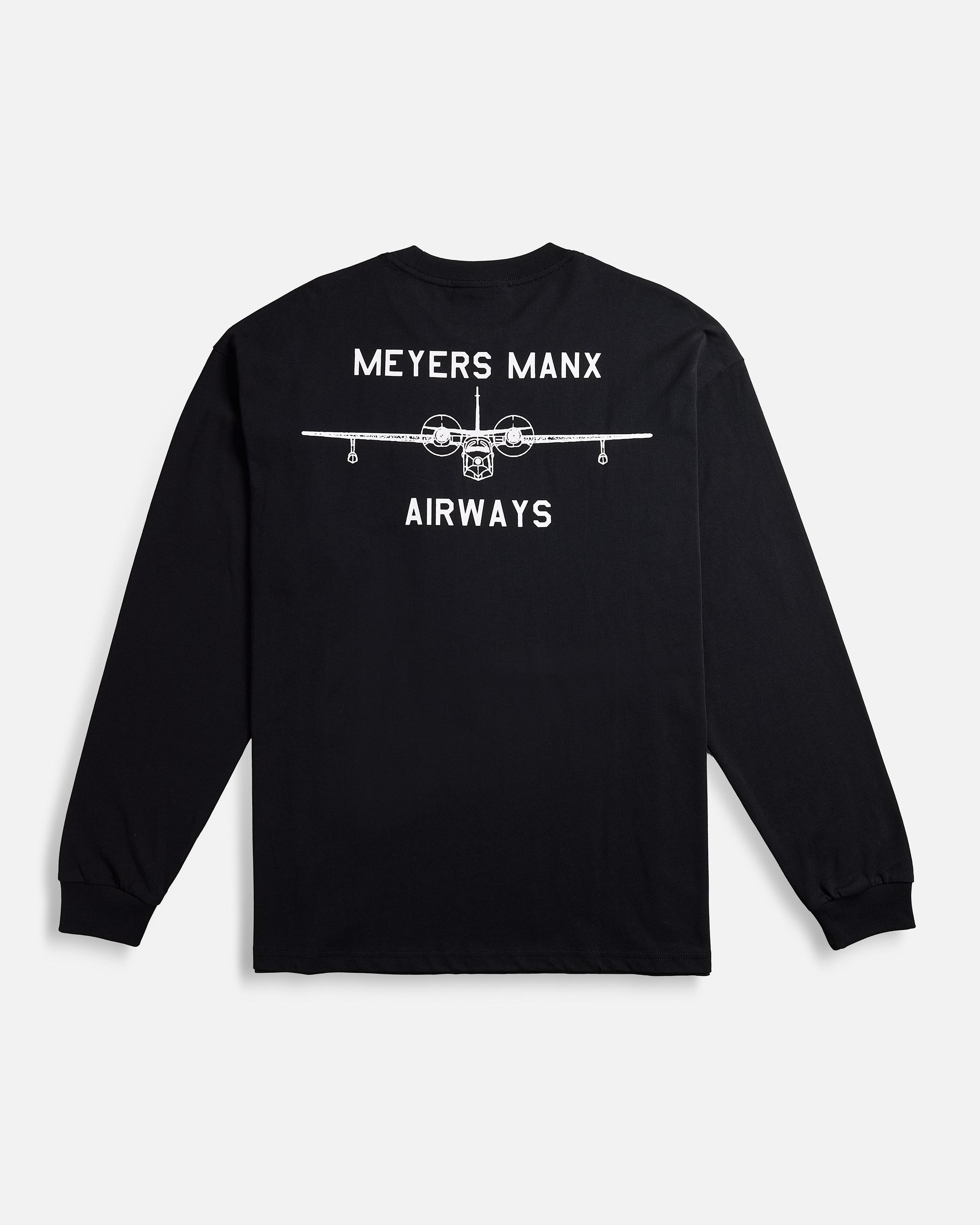 HU-16 LONG SLEEVE TEE BLACK