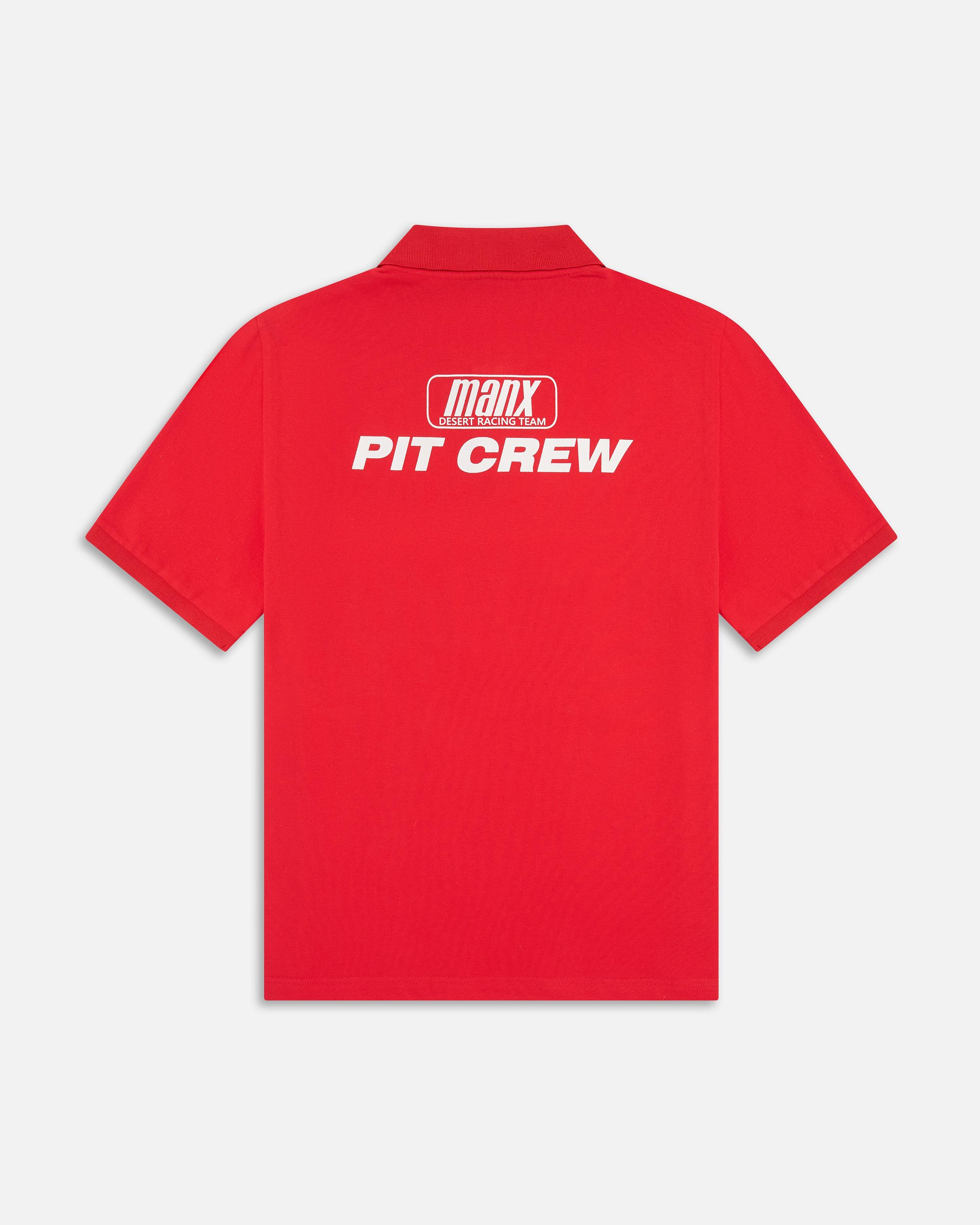 PIT CREW POLO RED