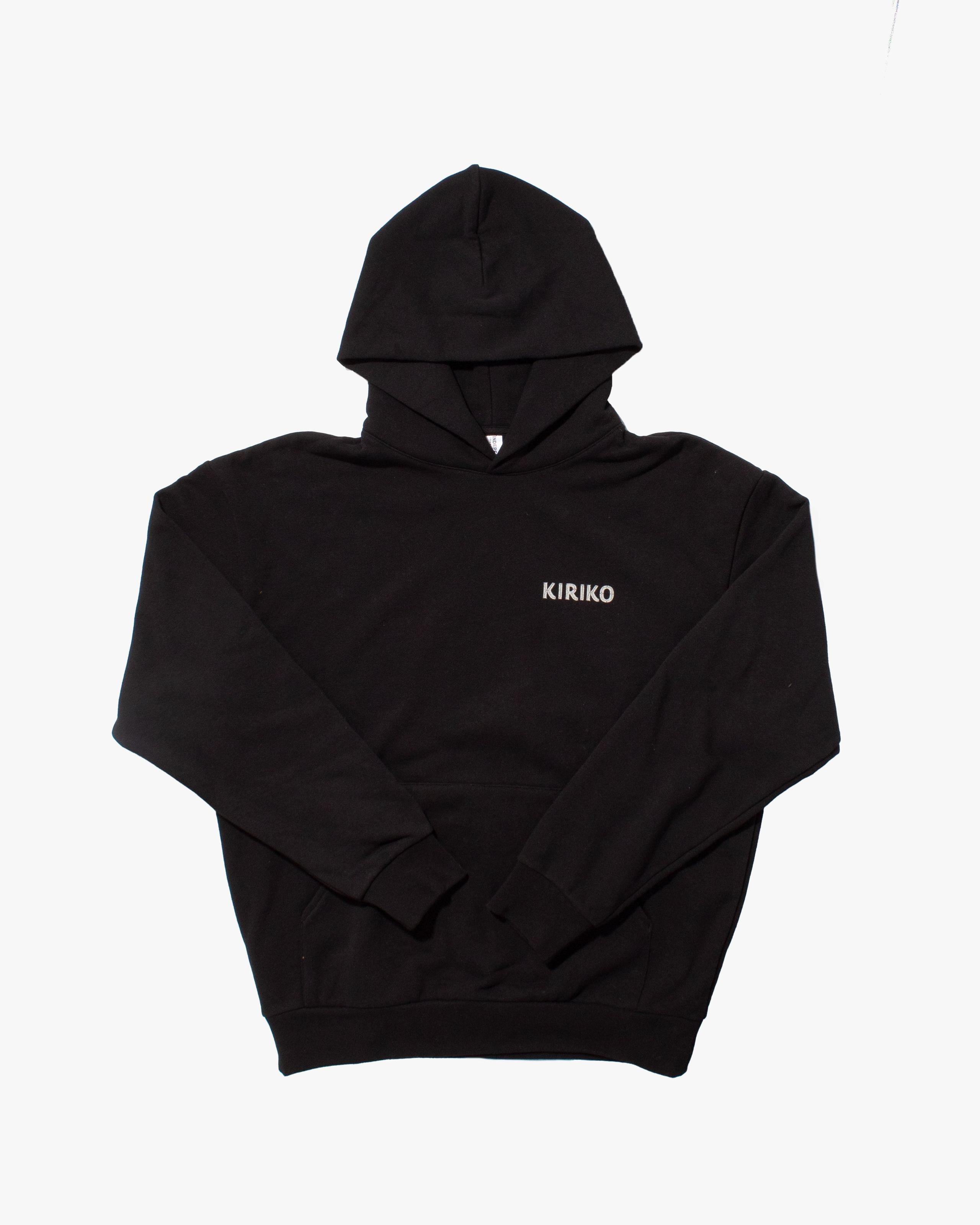 Kiriko Original Hoodie, Printed Koi-Dragon, Black