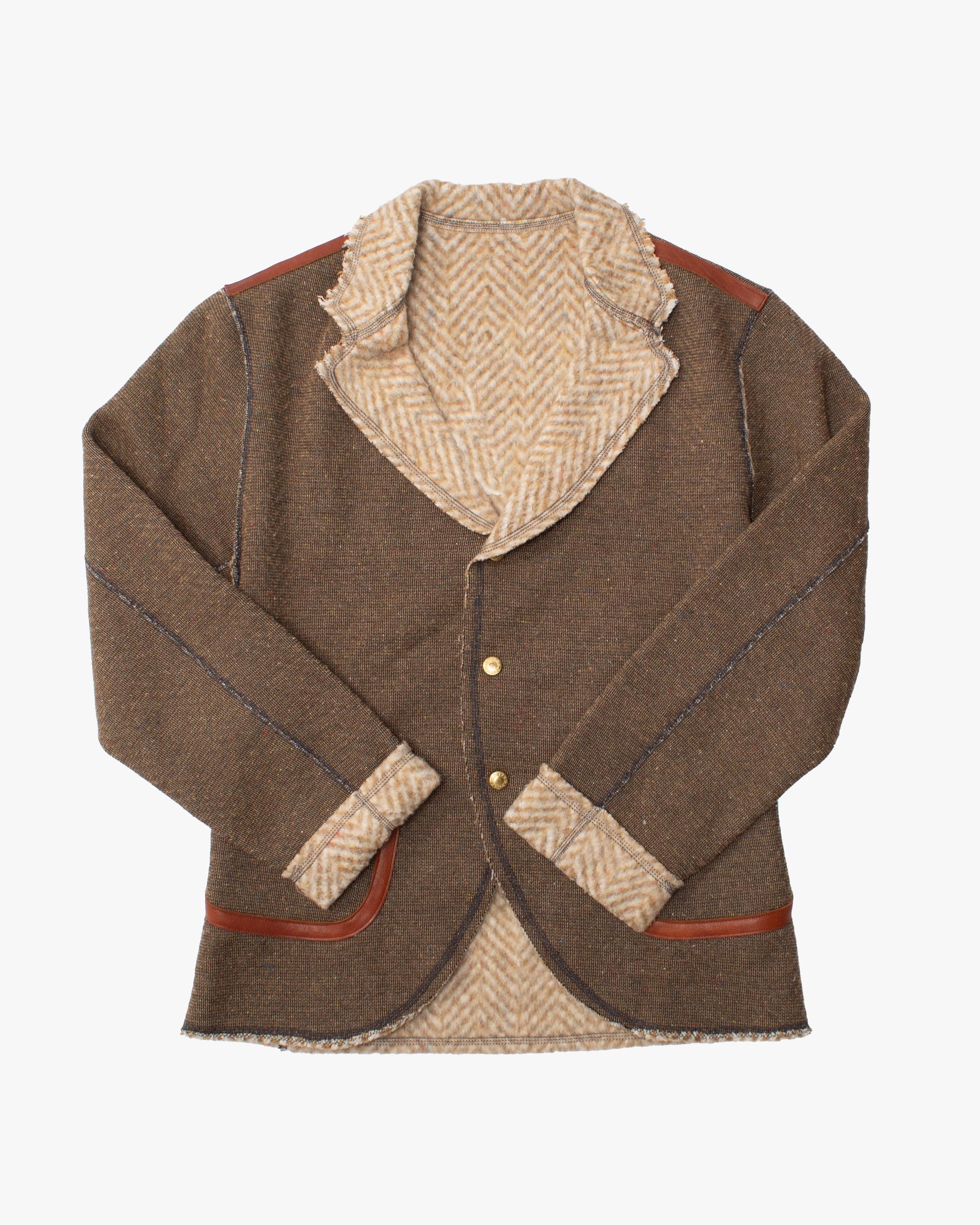Jacket, L, Kapital, Brown Contrast