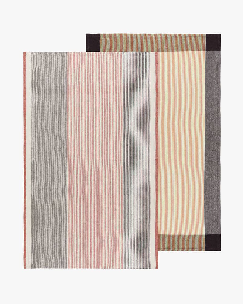 , Shadow Array Stripe Dishtowel, Set of 2