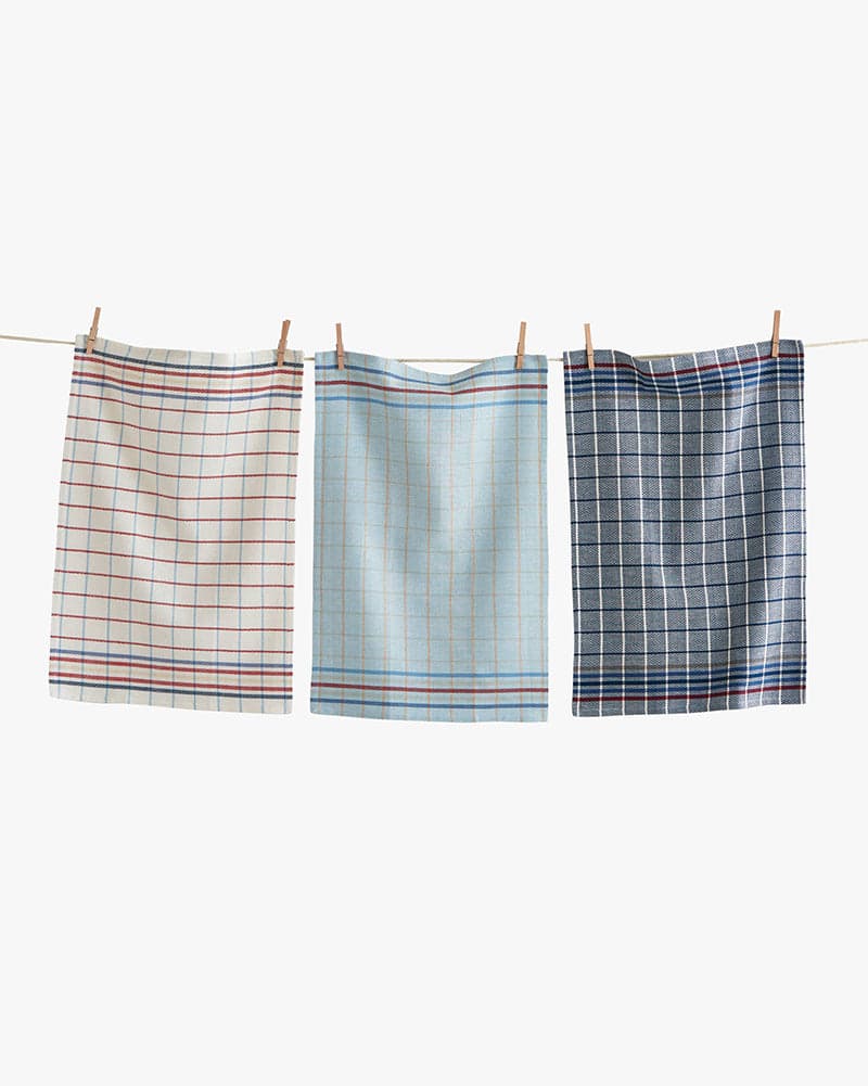 Tag, American Check Dishtowel Set of 3, Multi