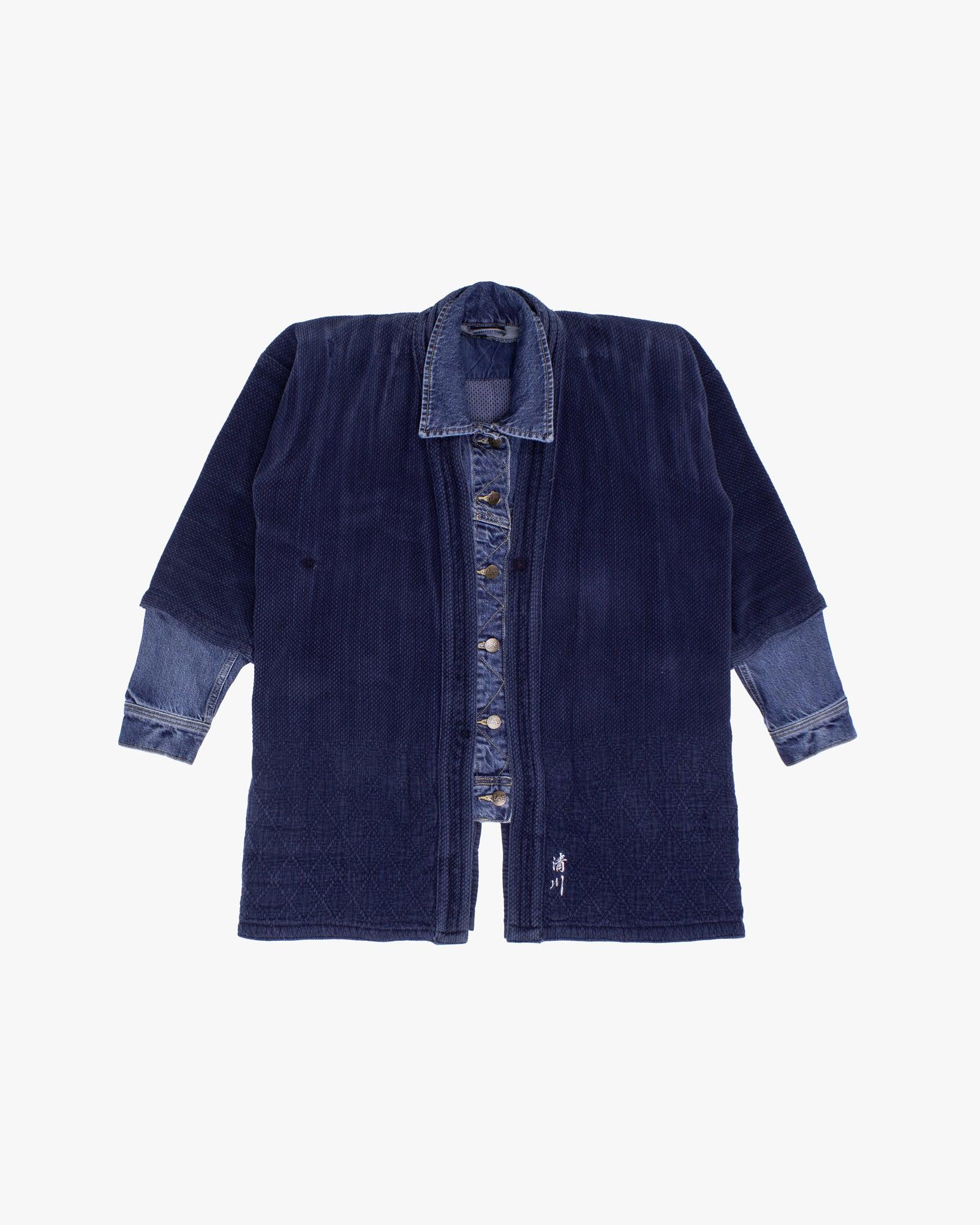Kiriko Custom Kendo X Denim Jacket, L, Lee, Diamond Pattern