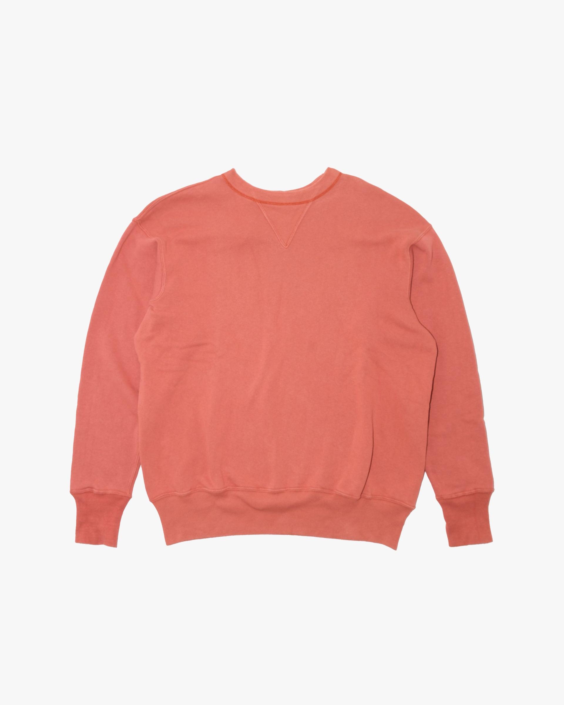 Long-Sleeve Shirt, XL, Warehouse & Co, Burnt Orange with Double V Collar