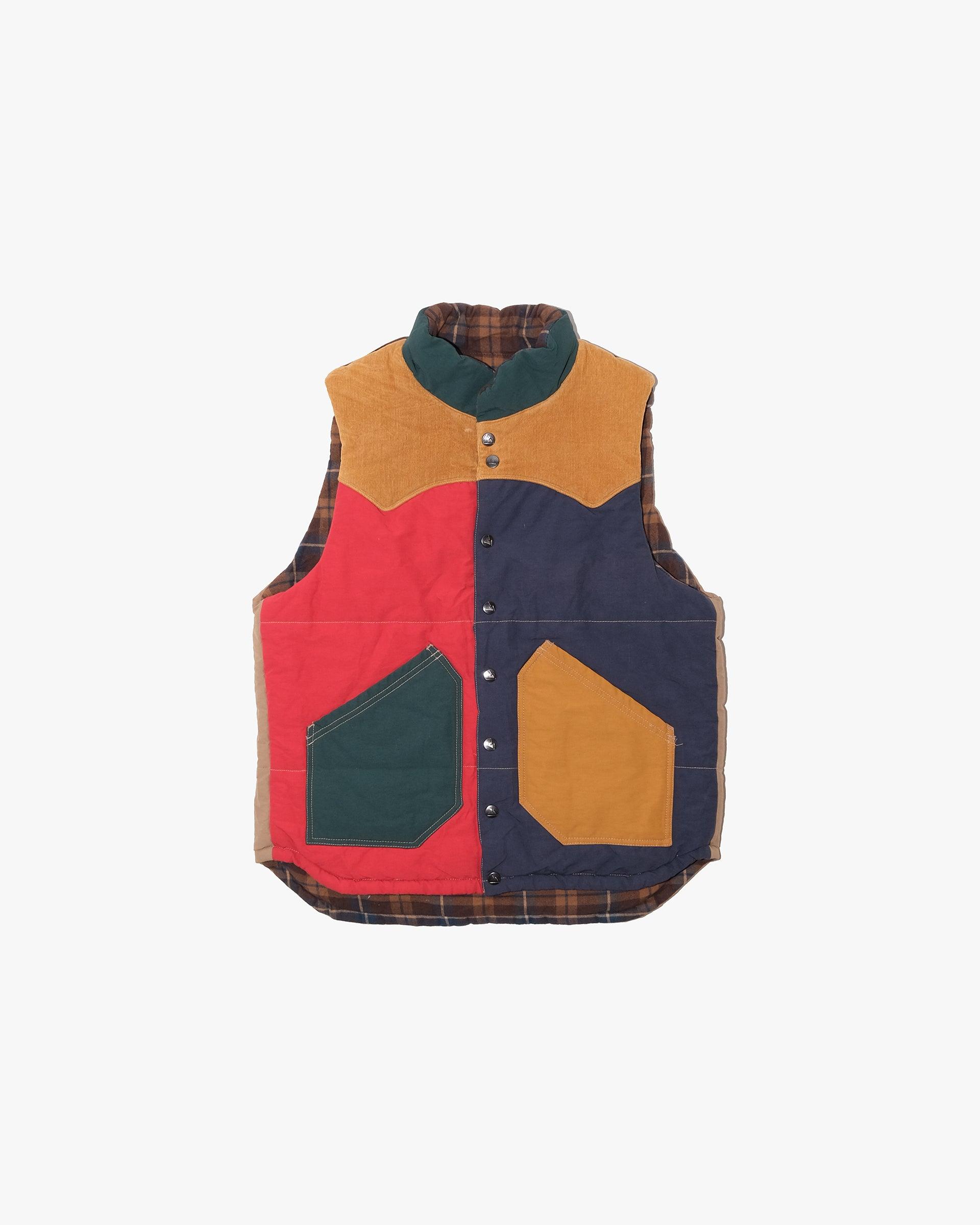 Vest, L, Grn Outdoor, Reversible 60/40 Block Vest