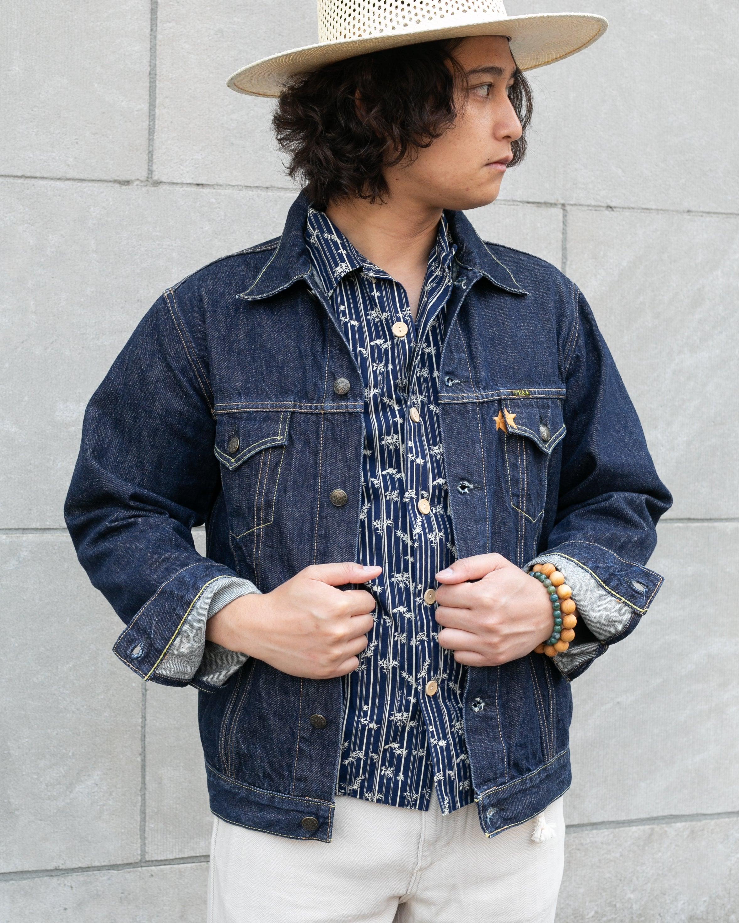 , Type III Denim Jacket, Sugar Cane Brand, Denim with Embroidered Star