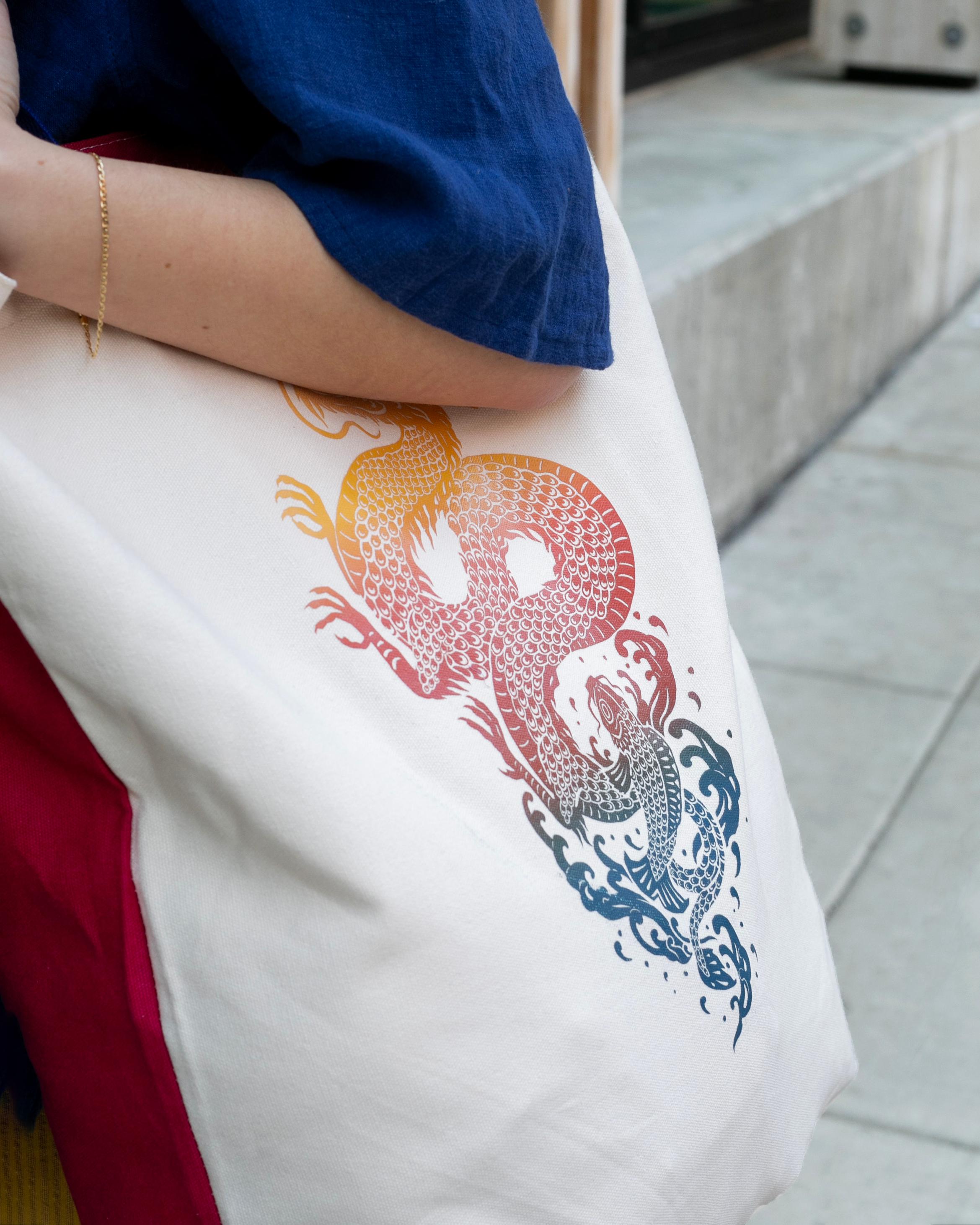 Original, Tote Bag, Dragon
