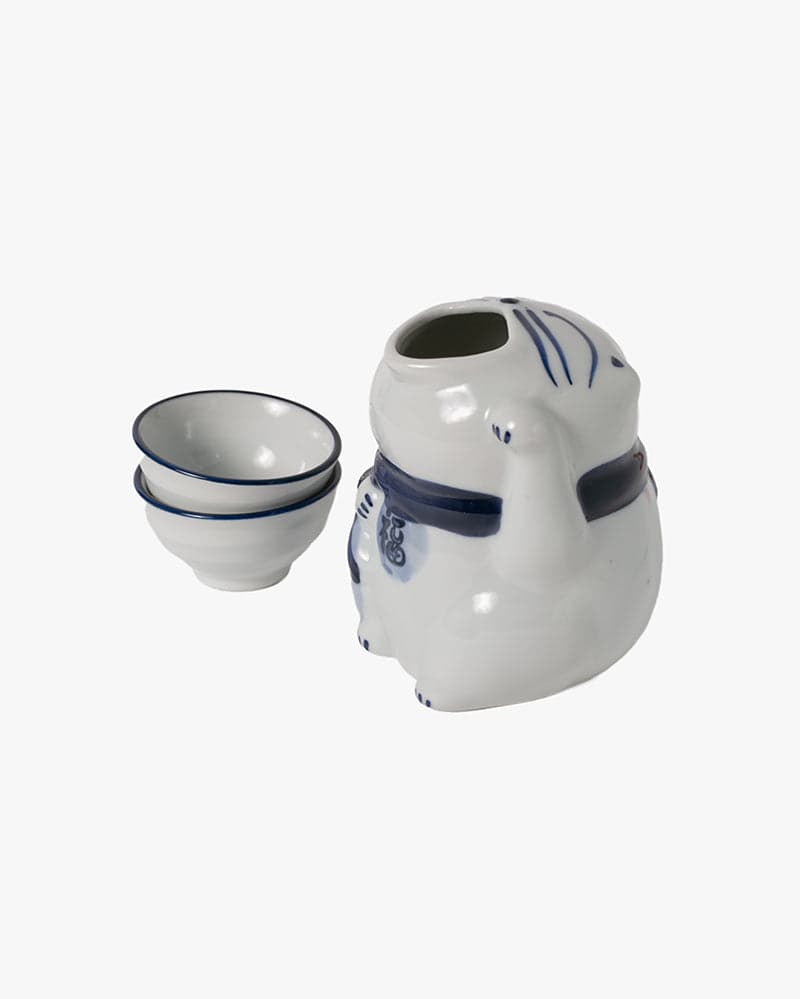 Sake Set, Ichiyama, Manekineko Cat