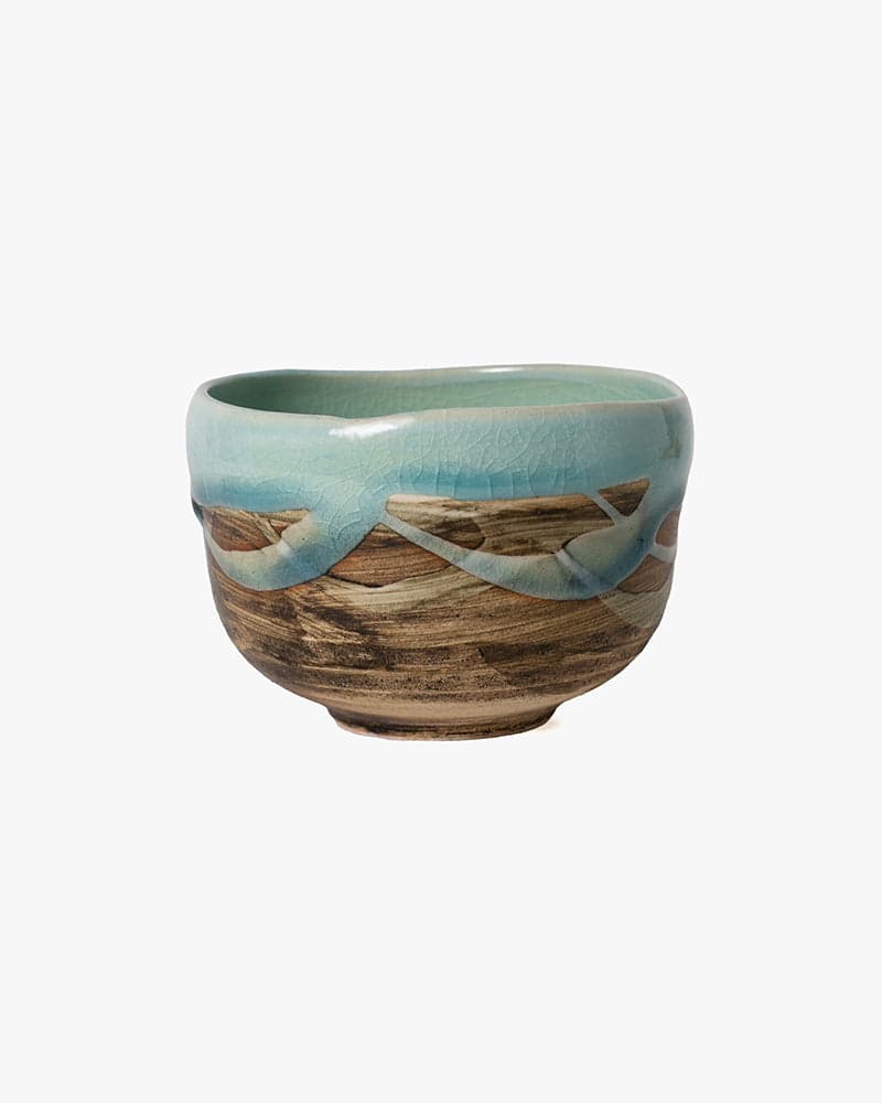 Matcha Bowl, Ichiyama, Blue Nagashi