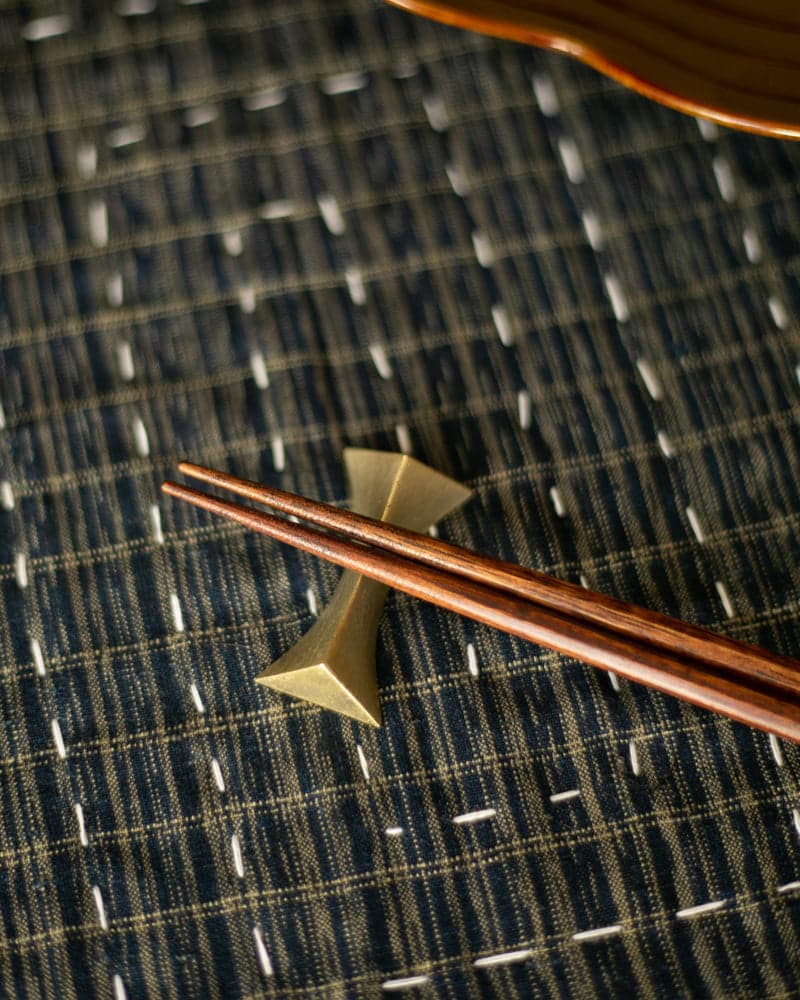 Brass Chopstick Rest, Flash, Set of Four