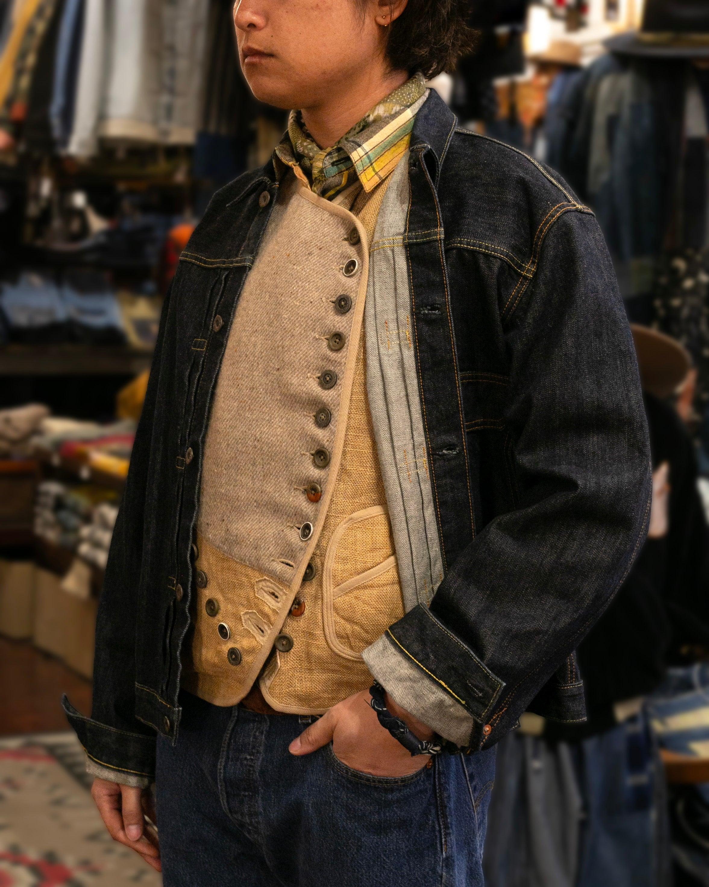 Type I Trucker Jacket, L, Kapital, Denim