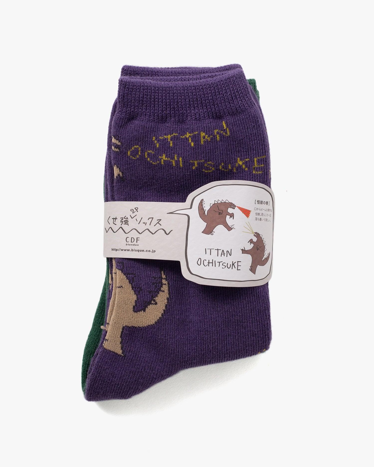 Socks, Bisque, CDF Etendue, Set of Two Pairs, Godzilla