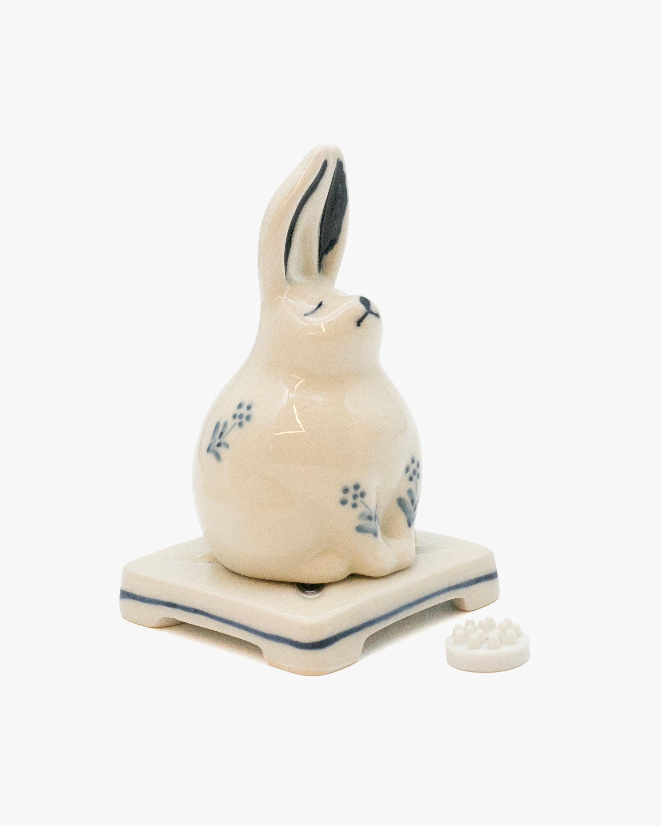 Porcelain Incense Holder, Rabbit