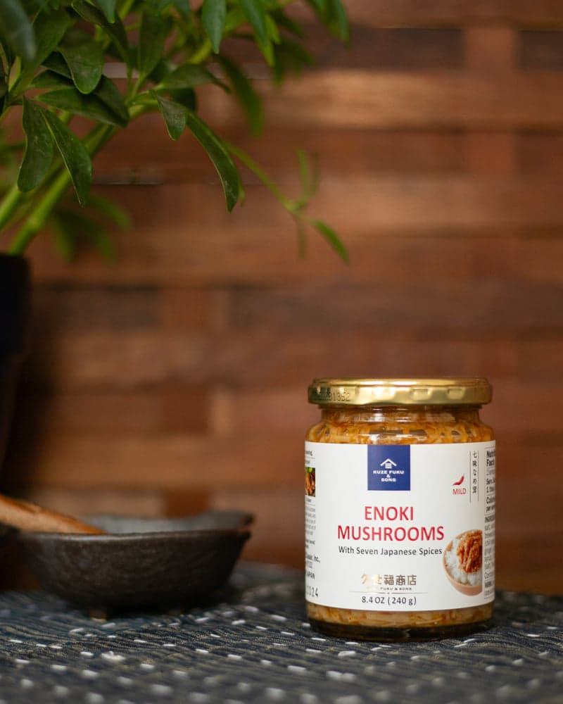 , Enoki Mushrooms with Seven Japanese Spices