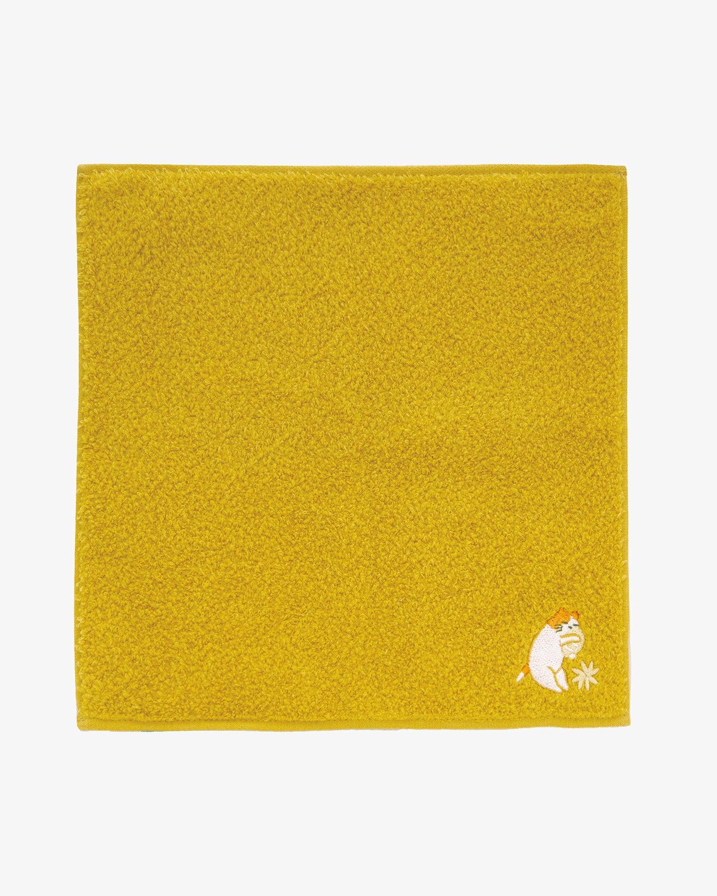 PrairieDog, Lucky Charm Handkerchief, Cat and Fukujuso, Yellow