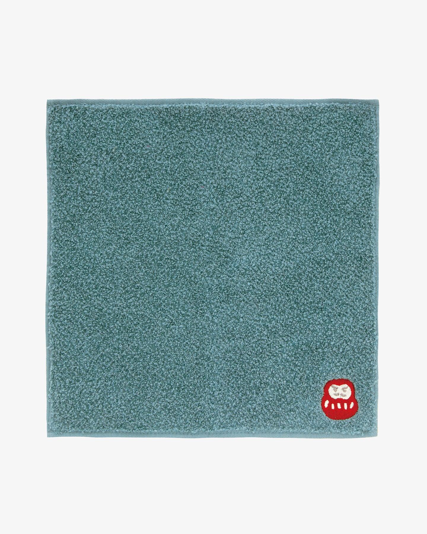 PrairieDog, Lucky Charm Handkerchief, Daruma, Teal