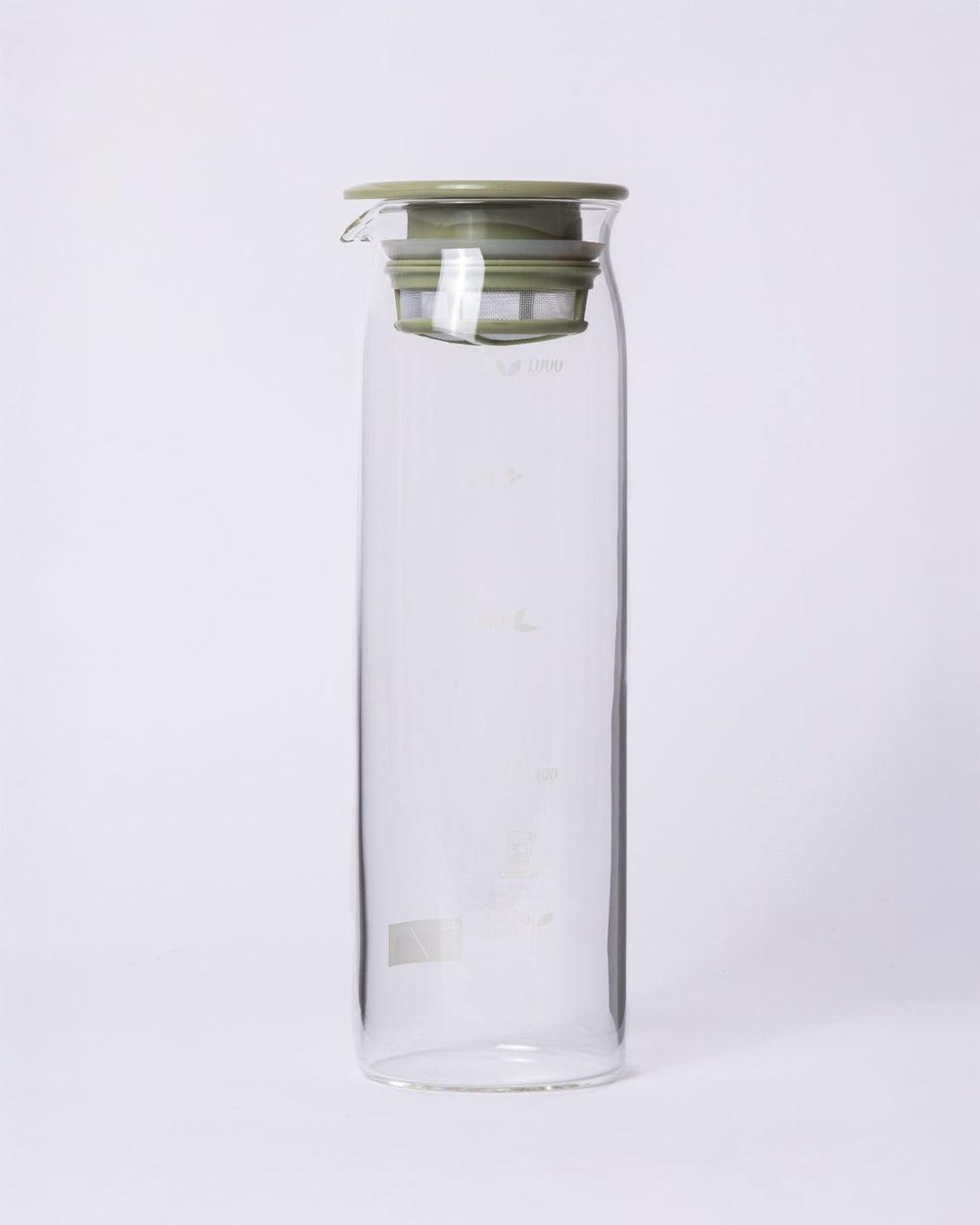 , "Mizudashi" Cold Brew Tea Bottle, 1000mL, Smokey Green