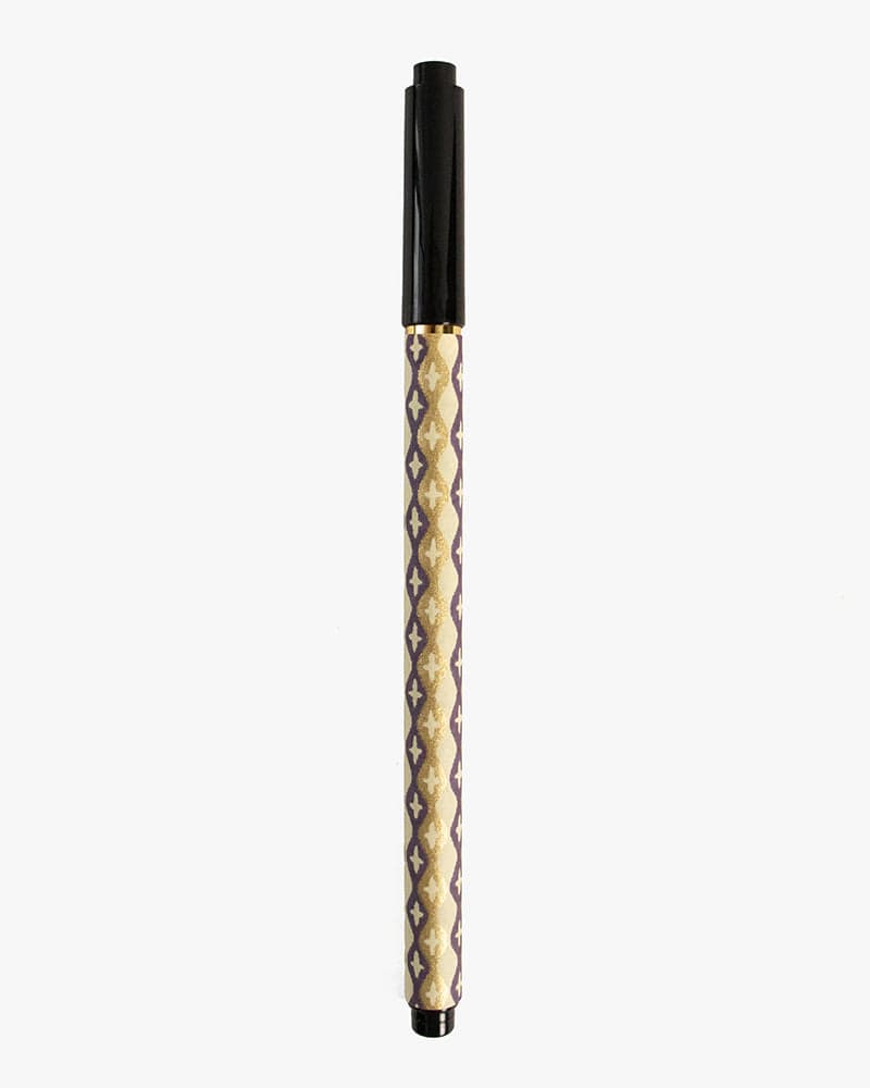 Calligraphy Brush Pen, Classic Series #21, Purple and Gold Tachiwaku Cross