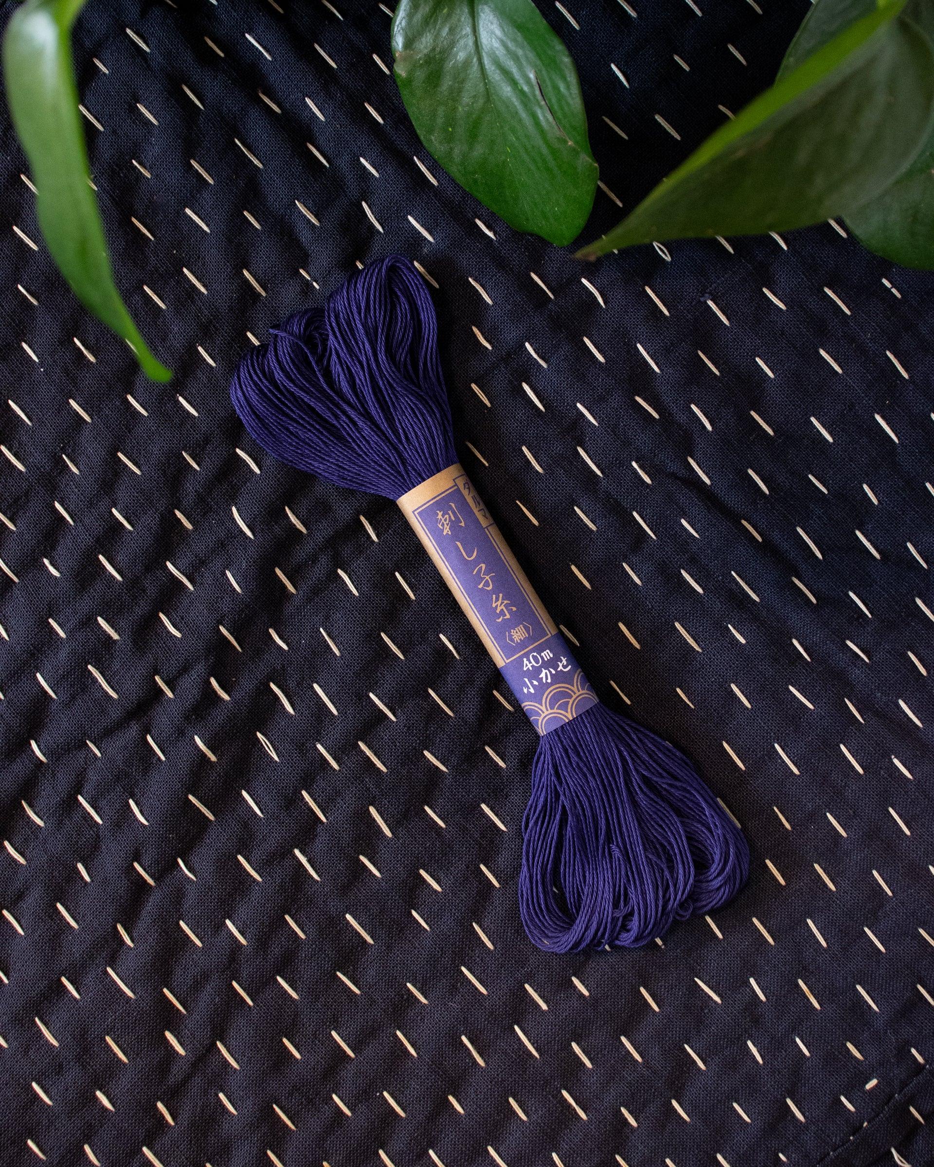 , Sashiko Thread 40m, Dark Blue