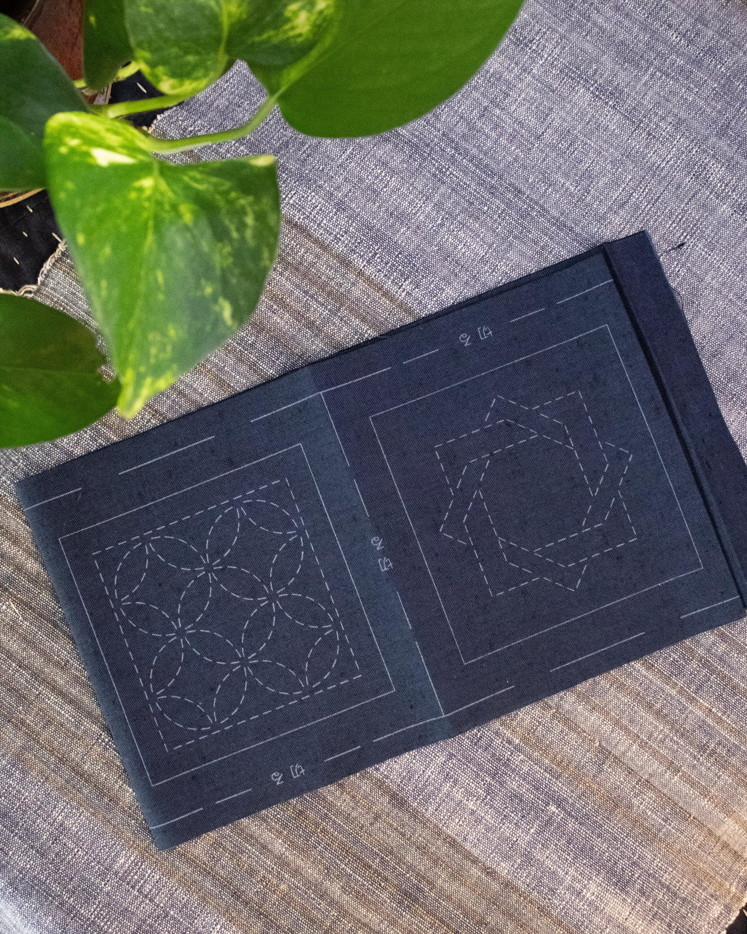 , Sashiko Coaster Collection, Indigo