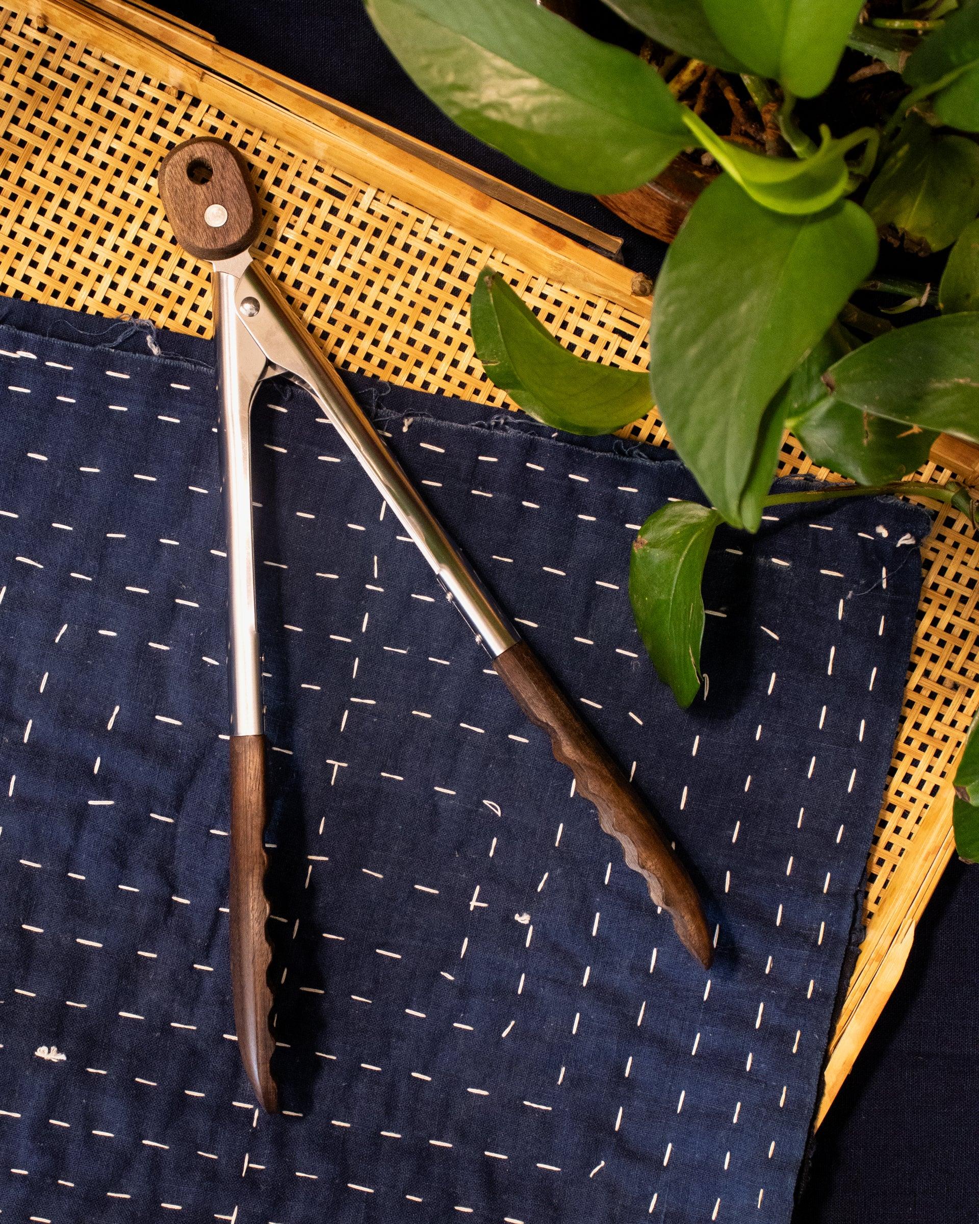 Original, Wood and Stainless Steel Tongs