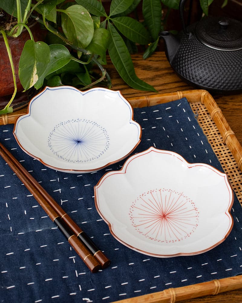 , Plate, Kikyo (Bellflower)