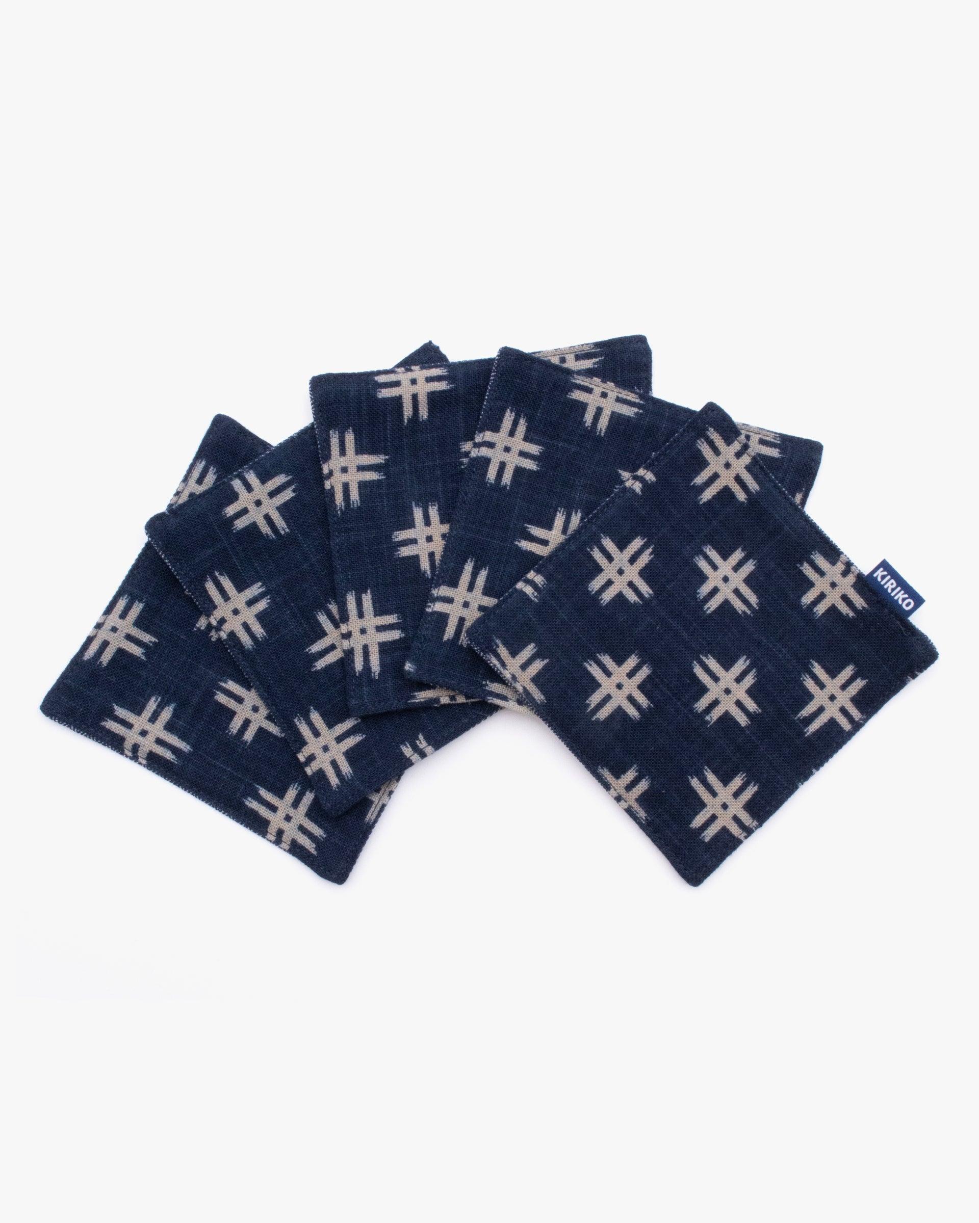 Kiriko Original Coaster, Indigo Igeta