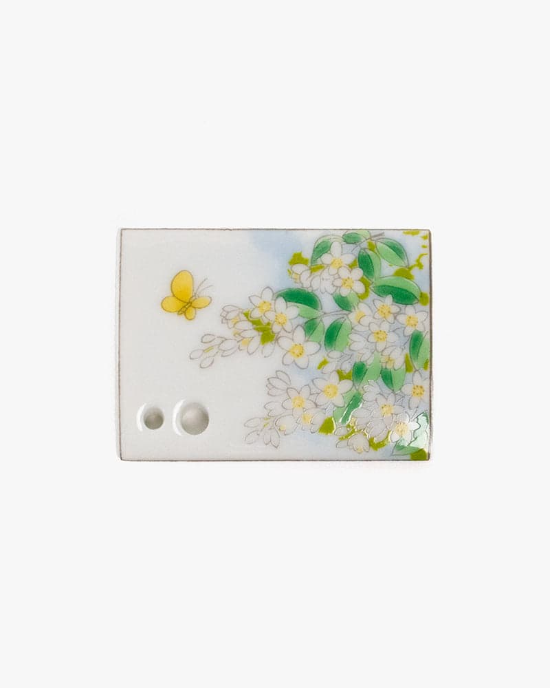Incense Holder, Porcelain Tile, Butterfly