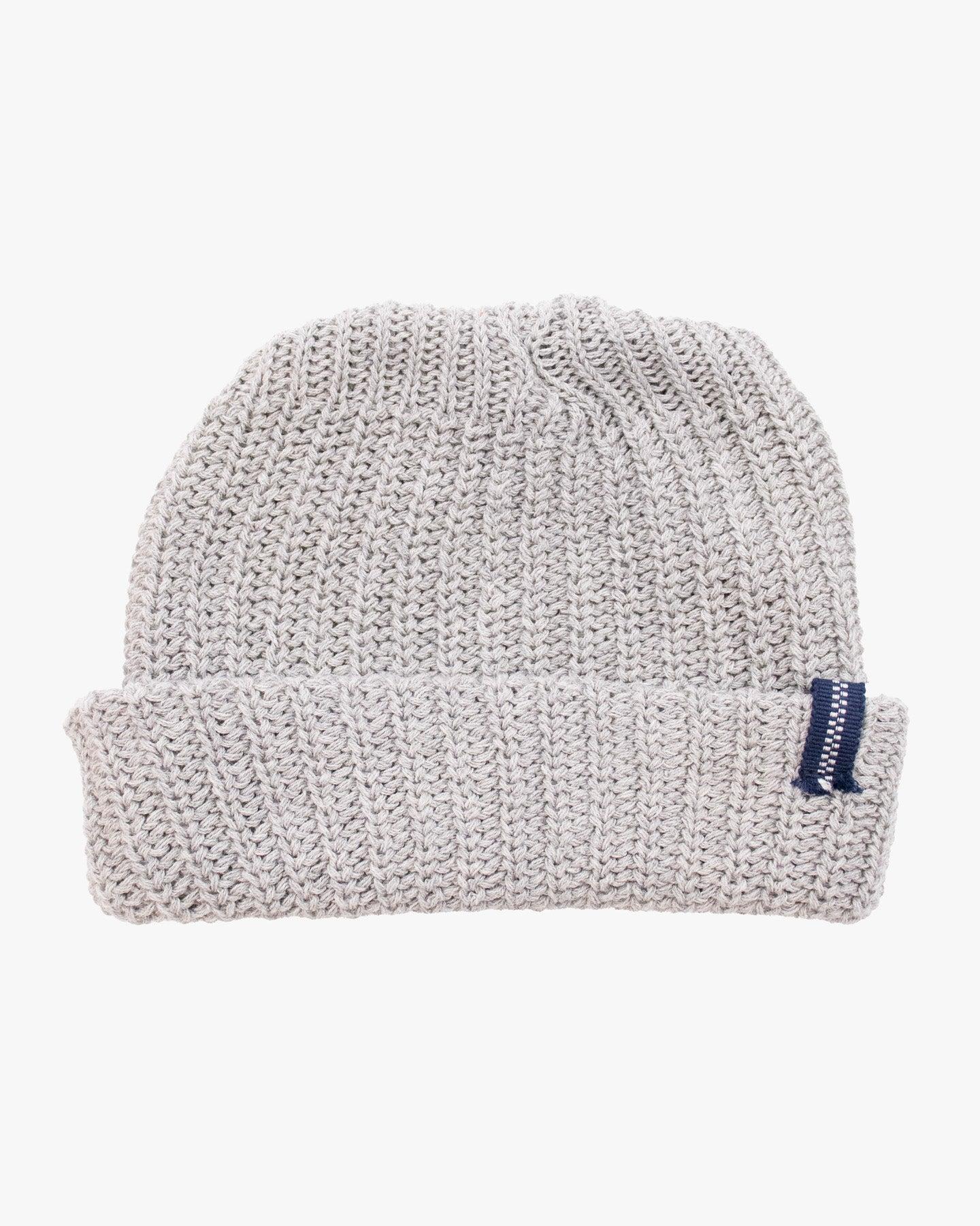 Kiriko Original Knit Cap, Light Gray, With Sanada Himo, 6"