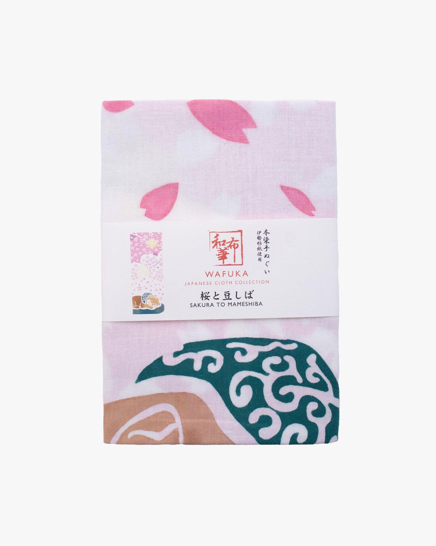 PrairieDog, Tenugui, Cherry Blossoms and Mameshiba