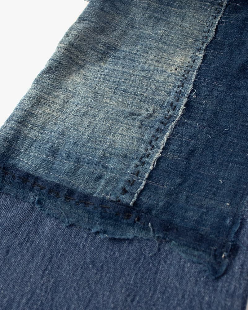Kiriko Custom Denim Jeans, Patched Vintage Boro, Levi's Brand, Denim with Indigo Patches - 32