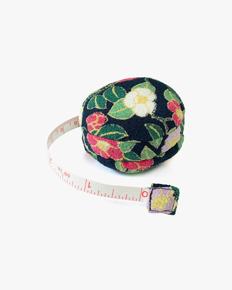 , Macaron Measure Pin Cushion, Indigo and Pink, Tsubaki