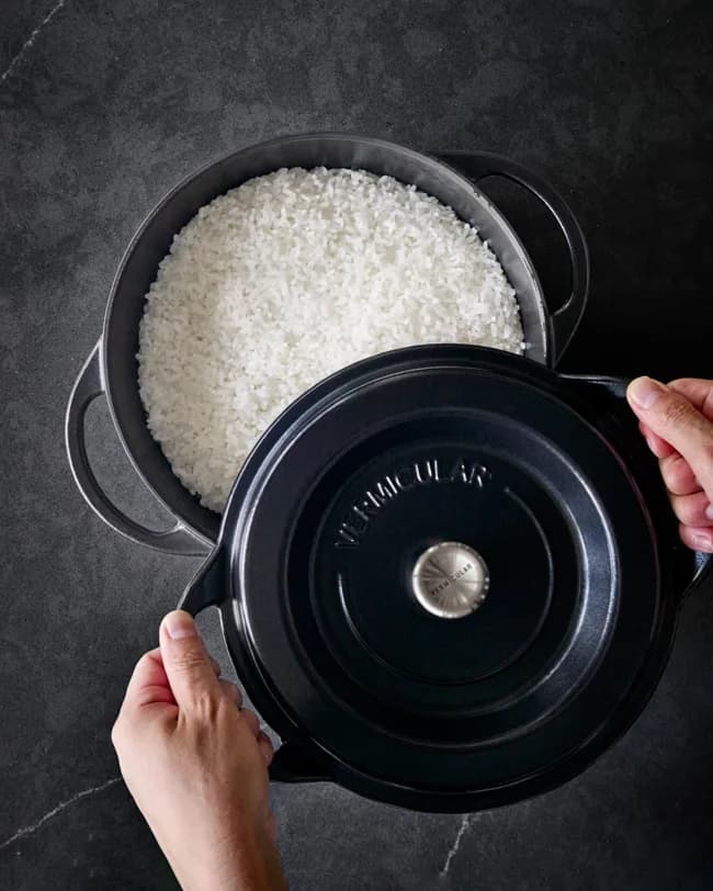 Oven Pot, Vermicular, Round Knob Lid, Matte Black, 22cm