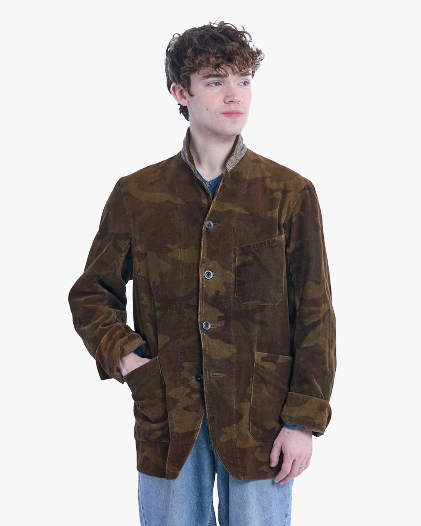 Chore Coat, L, Kapital, Brown Camoflauge Corduroy