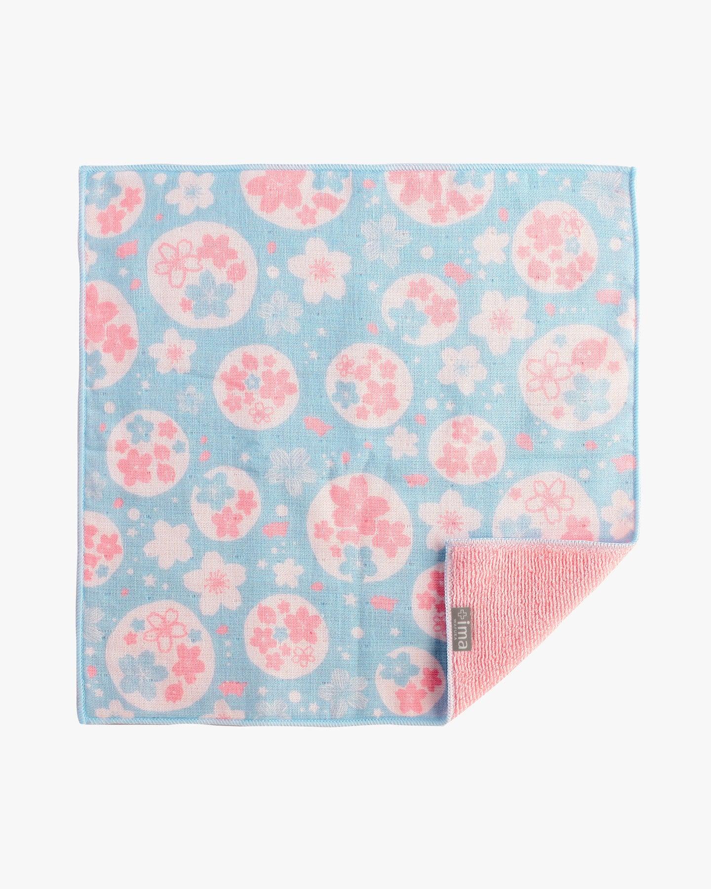 PrairieDog, Handkerchief, Cherry Blossoms, Blue